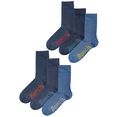 bench. sokken met verschillend gekleurde logo’s (box, 6 paar) blauw