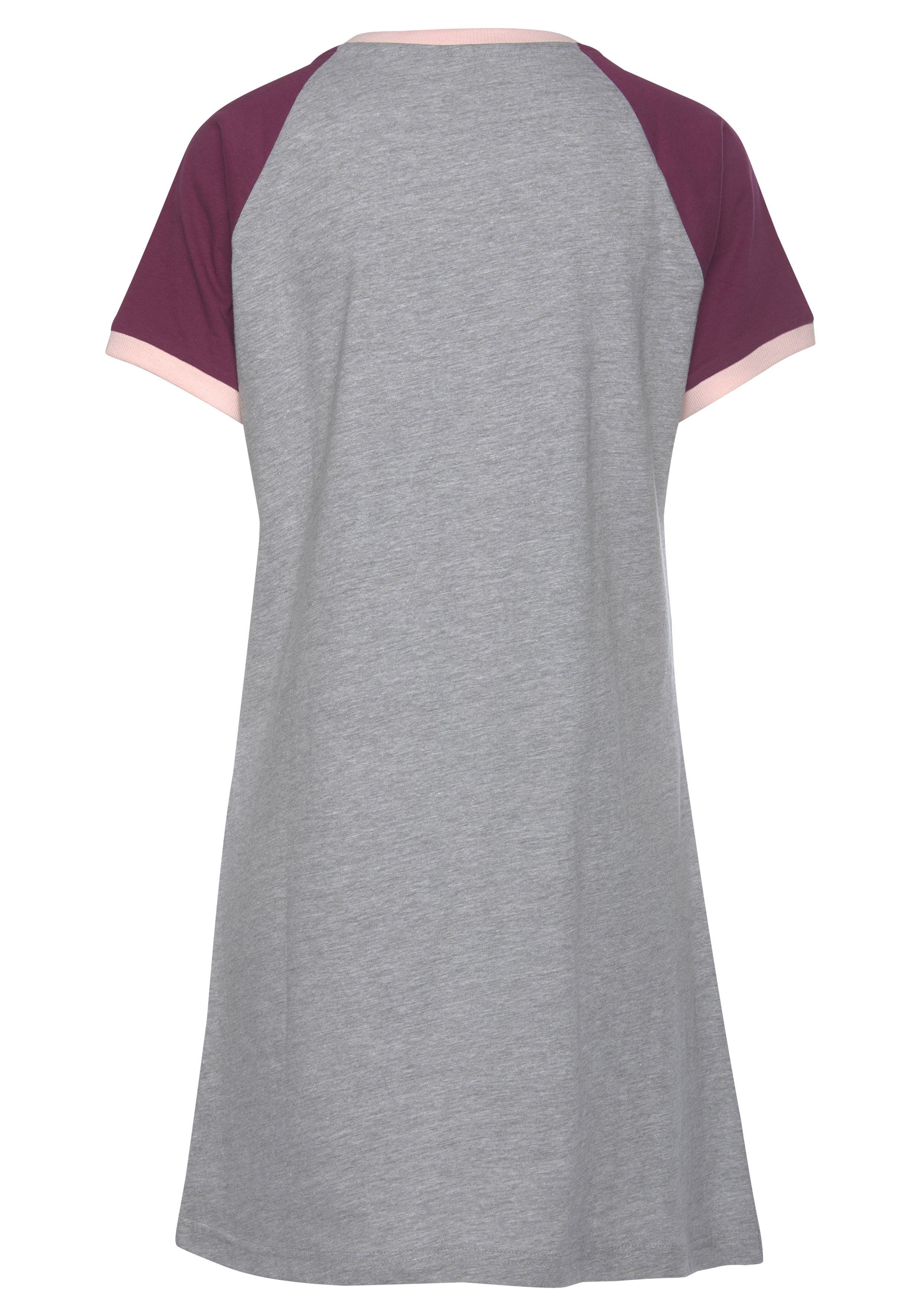 KangaROOS Big-shirt met contrastkleurige raglanmouwen