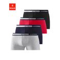 authentic underwear boxershort weefband met logo (4 stuks) rood
