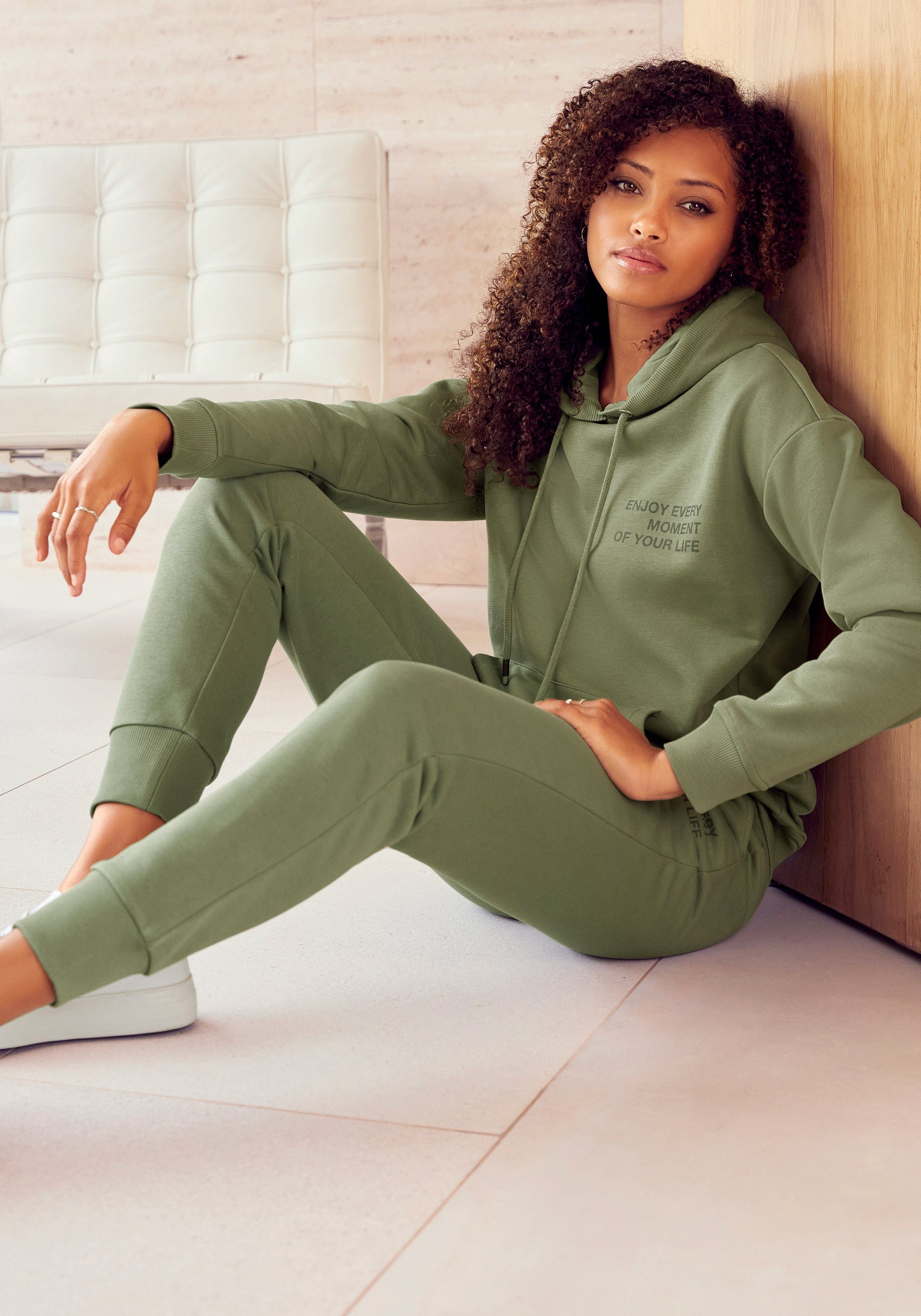 Buffalo Hoodie met statement print, loungepak