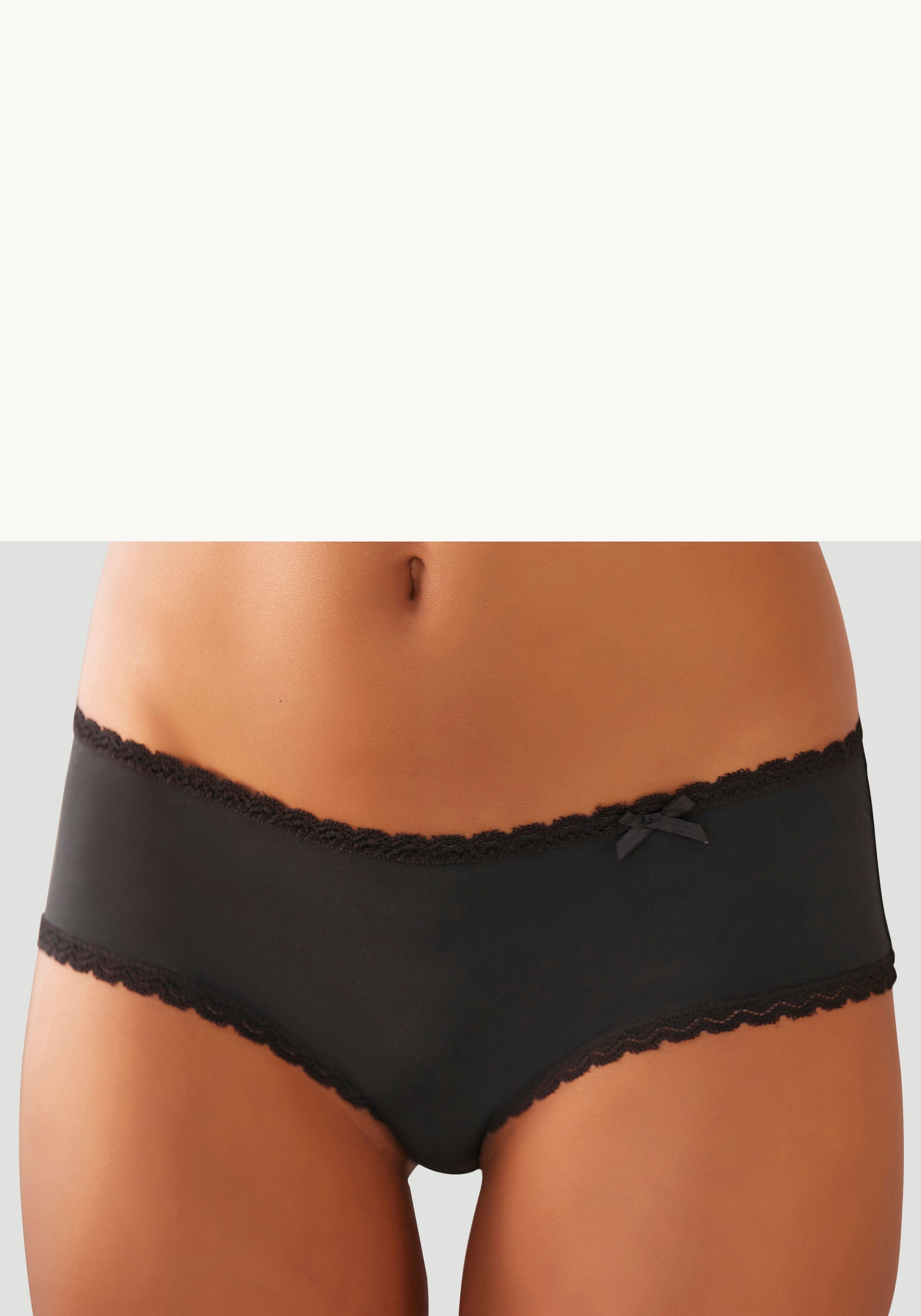 s.Oliver RED LABEL Beachwear Hipster Camille met fijne kanten rand