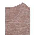 vivance shirt met 3-4-mouwen van lichte tricotkwaliteit paars