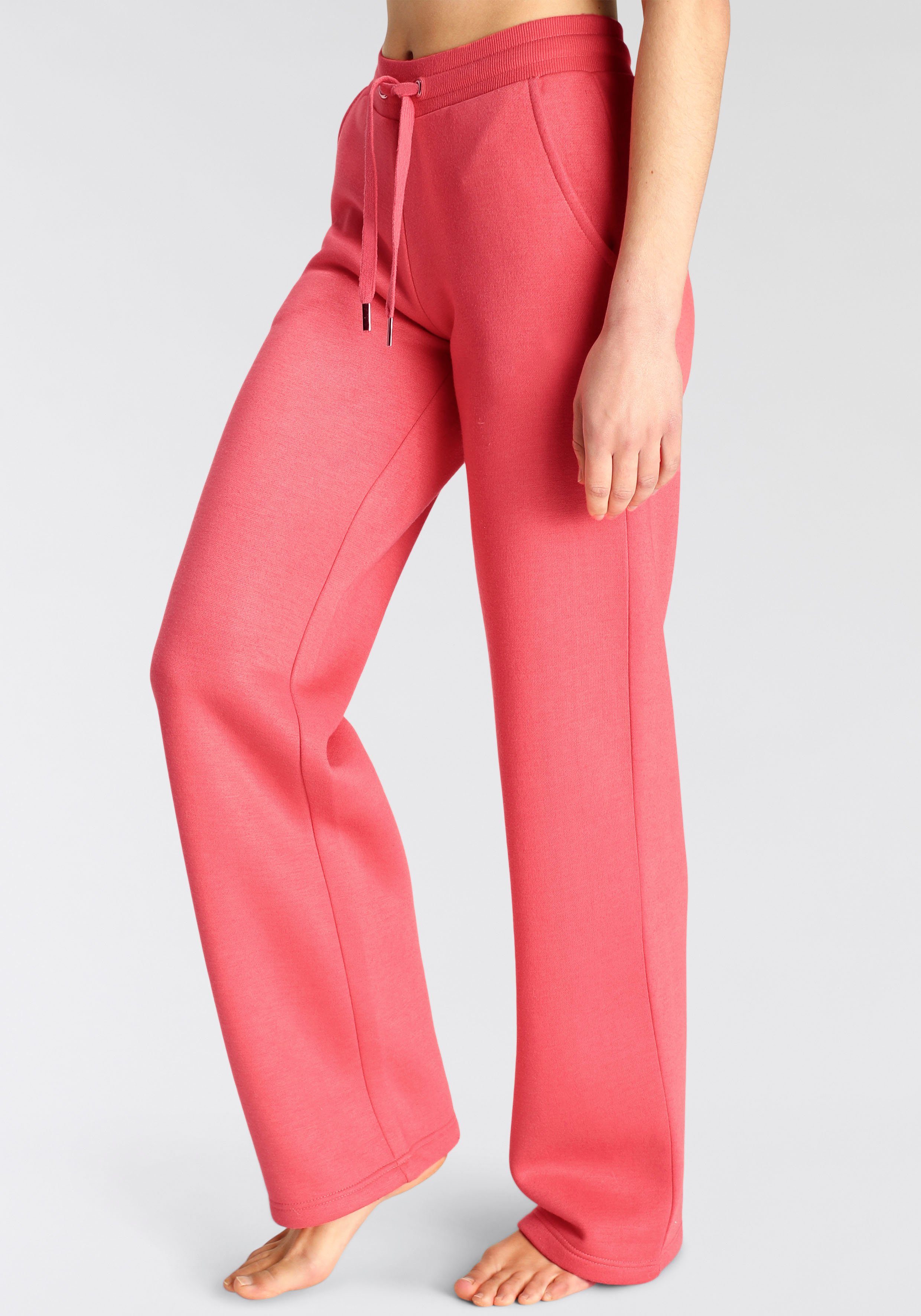 Vivance Relaxbroek -Loungebroek met brede pijpen en van ultra-zachte sweatkwaliteit, loungewear