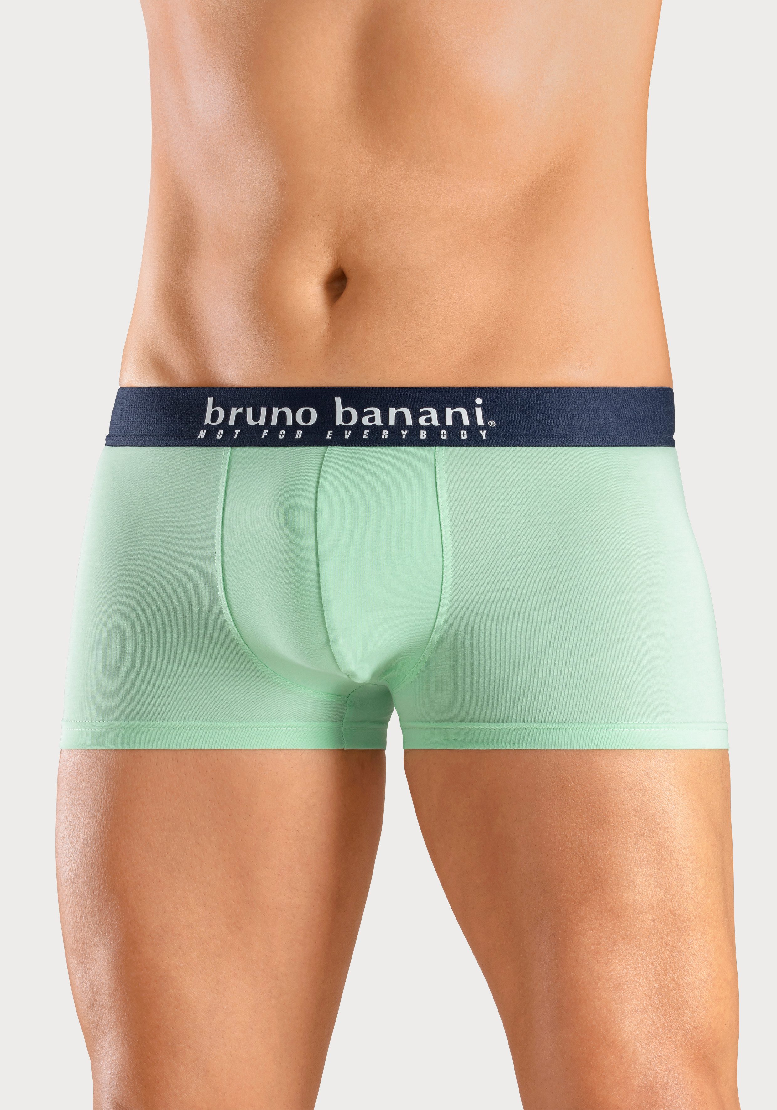 Bruno Banani Boxershort voor heren met palmprint en effen van katoenmix (4 stuks, Set van 4)