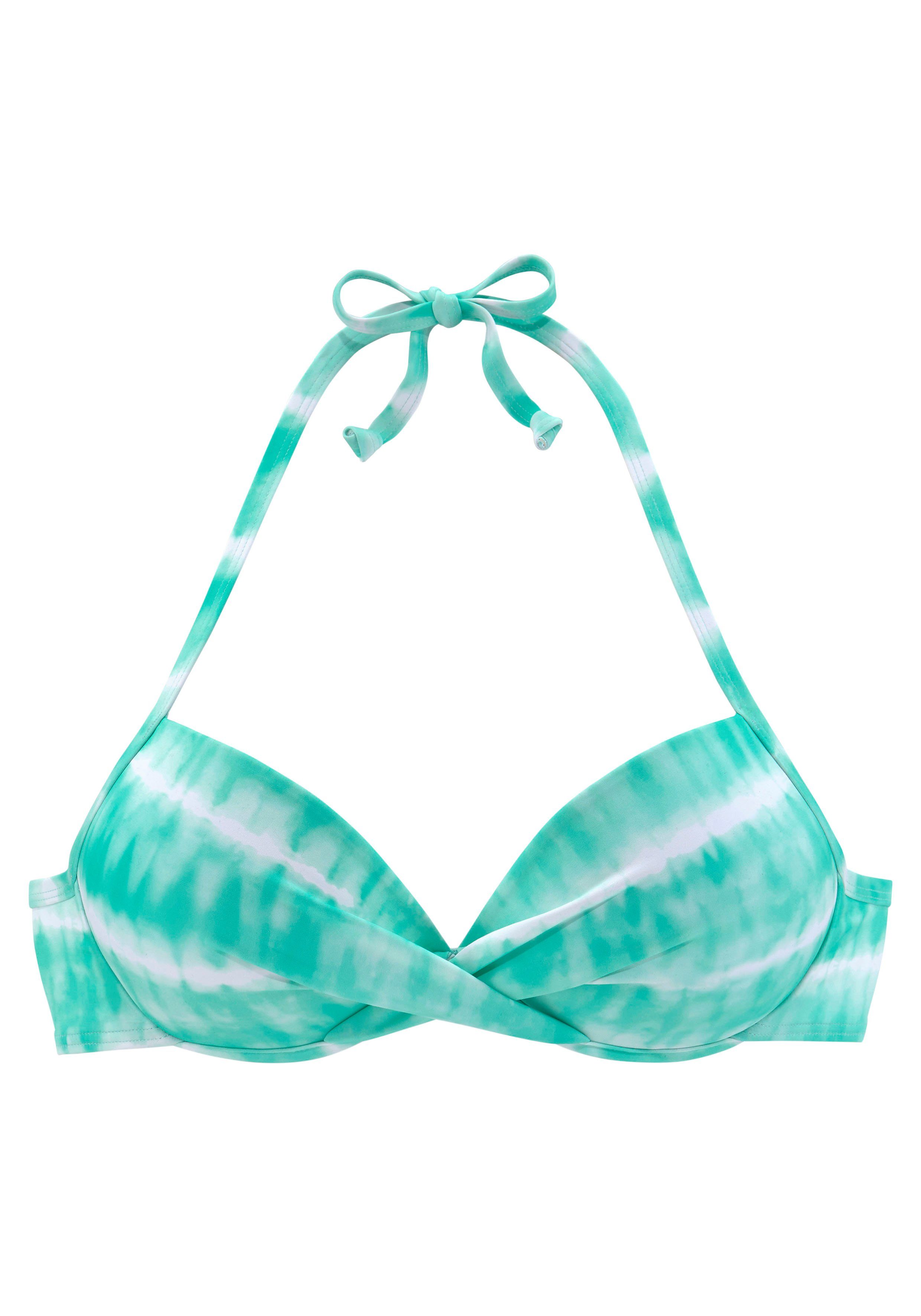 s.Oliver RED LABEL Beachwear Push-upbikinitop Enja knoop-look