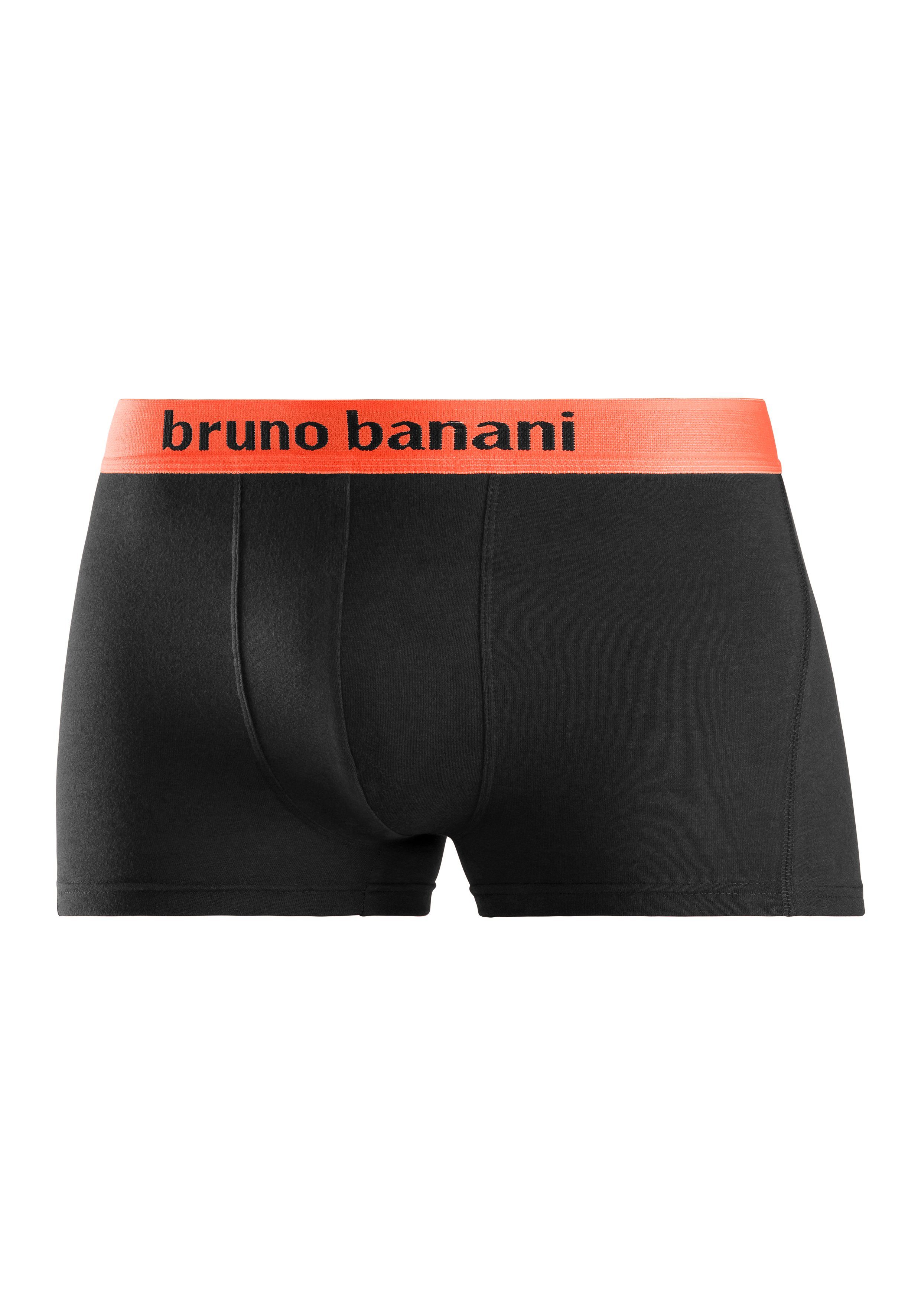 Bruno Banani Boxershort voor heren met gekleurd merkopschrift bij de boord (set, 4 stuks)