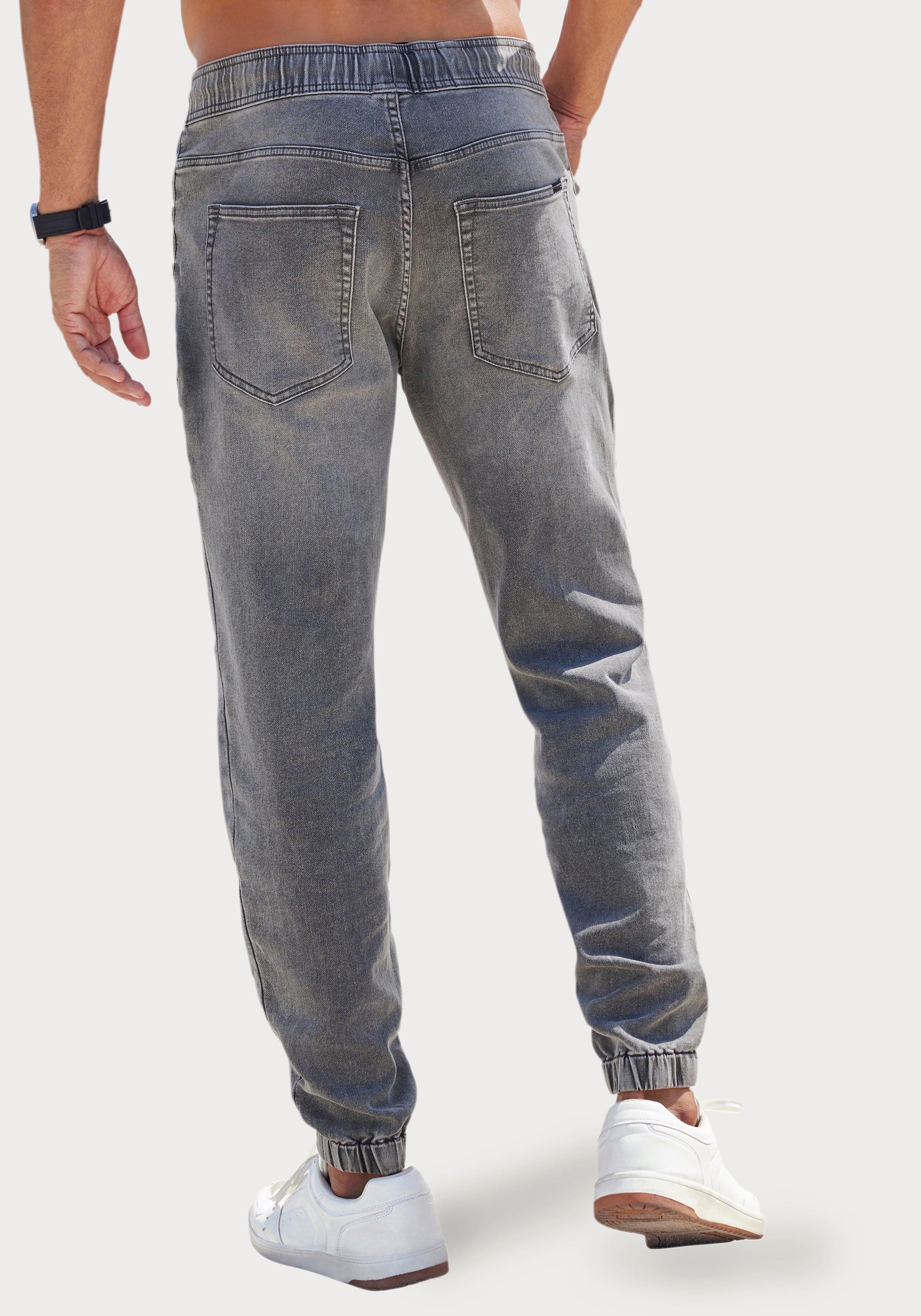 John Devin Joggingbroek Joggpants met elastische band van zachte stretchkwaliteit
