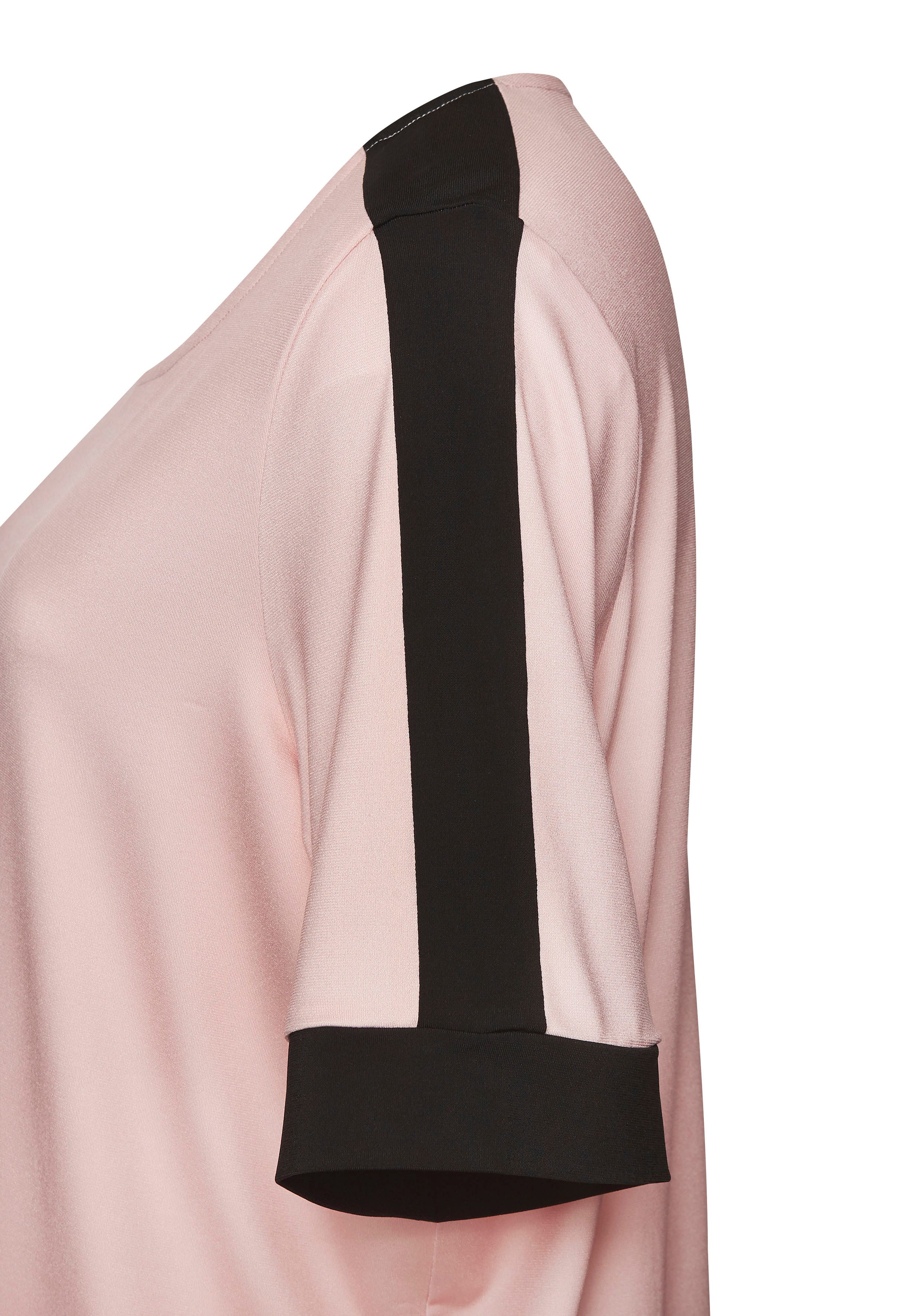 Vivance Shirt met korte mouwen met sportieve contraststrepen