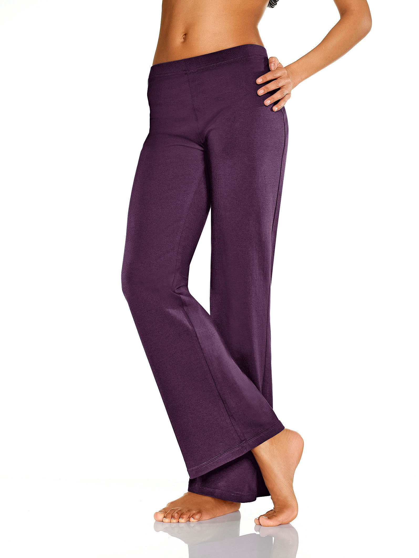 vivance active Jazzpants met licht uitlopende pijpen, loungewear (2-delig, Set van 2)
