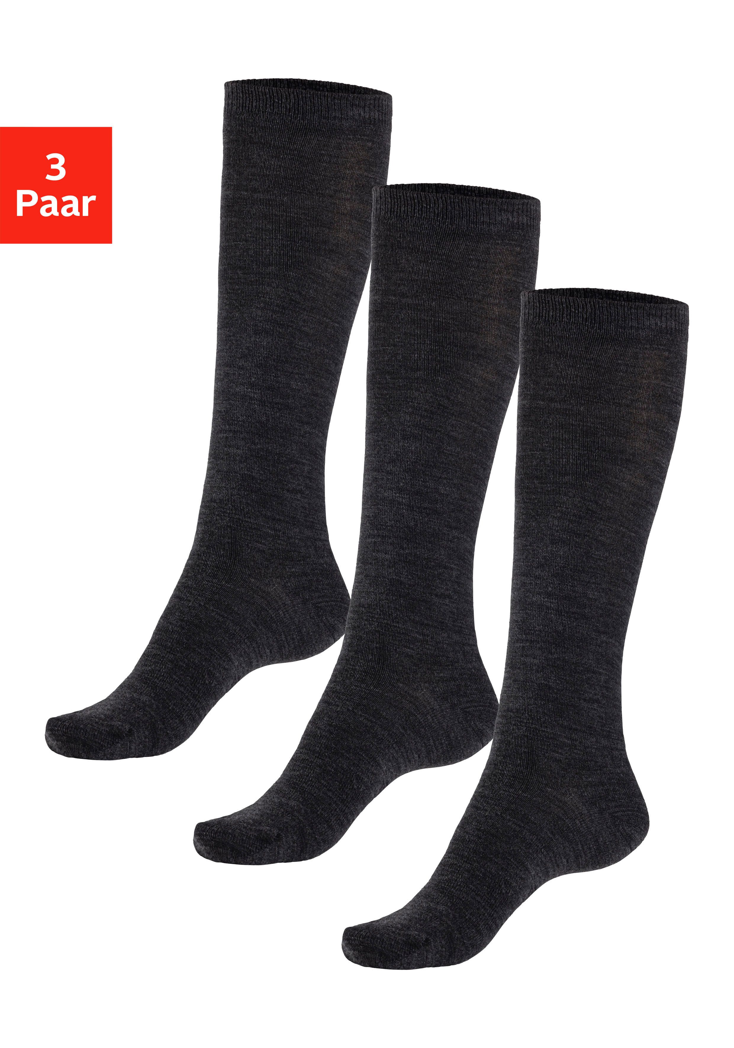Bench. Kniekousen Dames kniekousen met verwarmende wol (set, 3 paar)