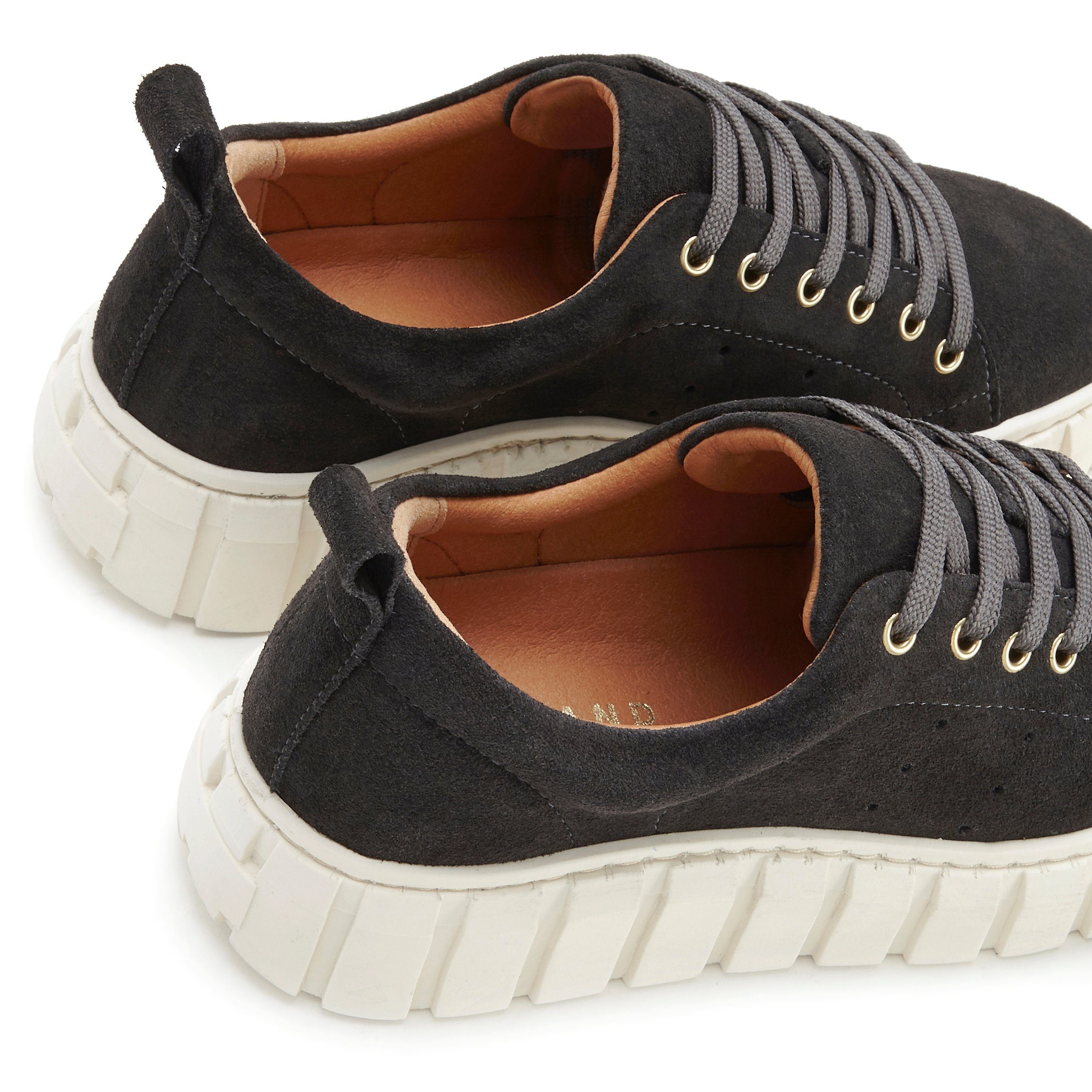 Elbsand Sneakers Vrijetijdsschoen, veterschoen, lage schoen van leer met plateaus zool