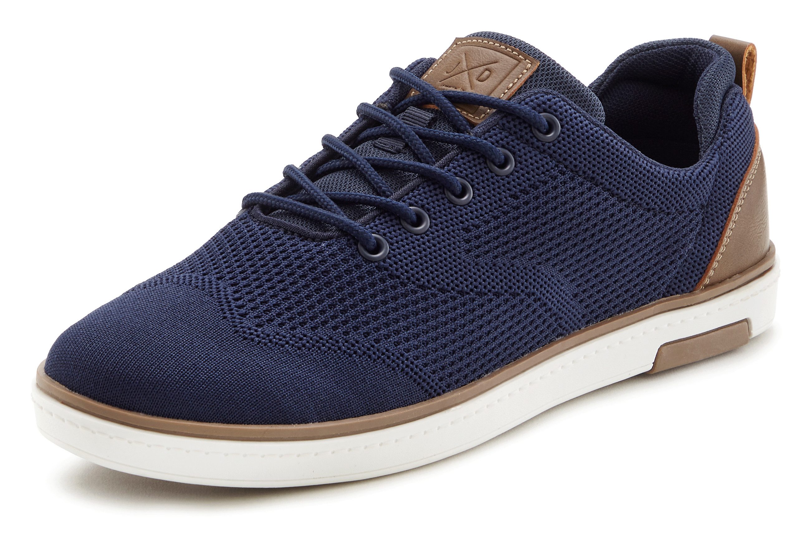 John Devin Sneakers Veterschoenen met mesh-look, vrijetijdsschoen, lage schoen unisex vegan