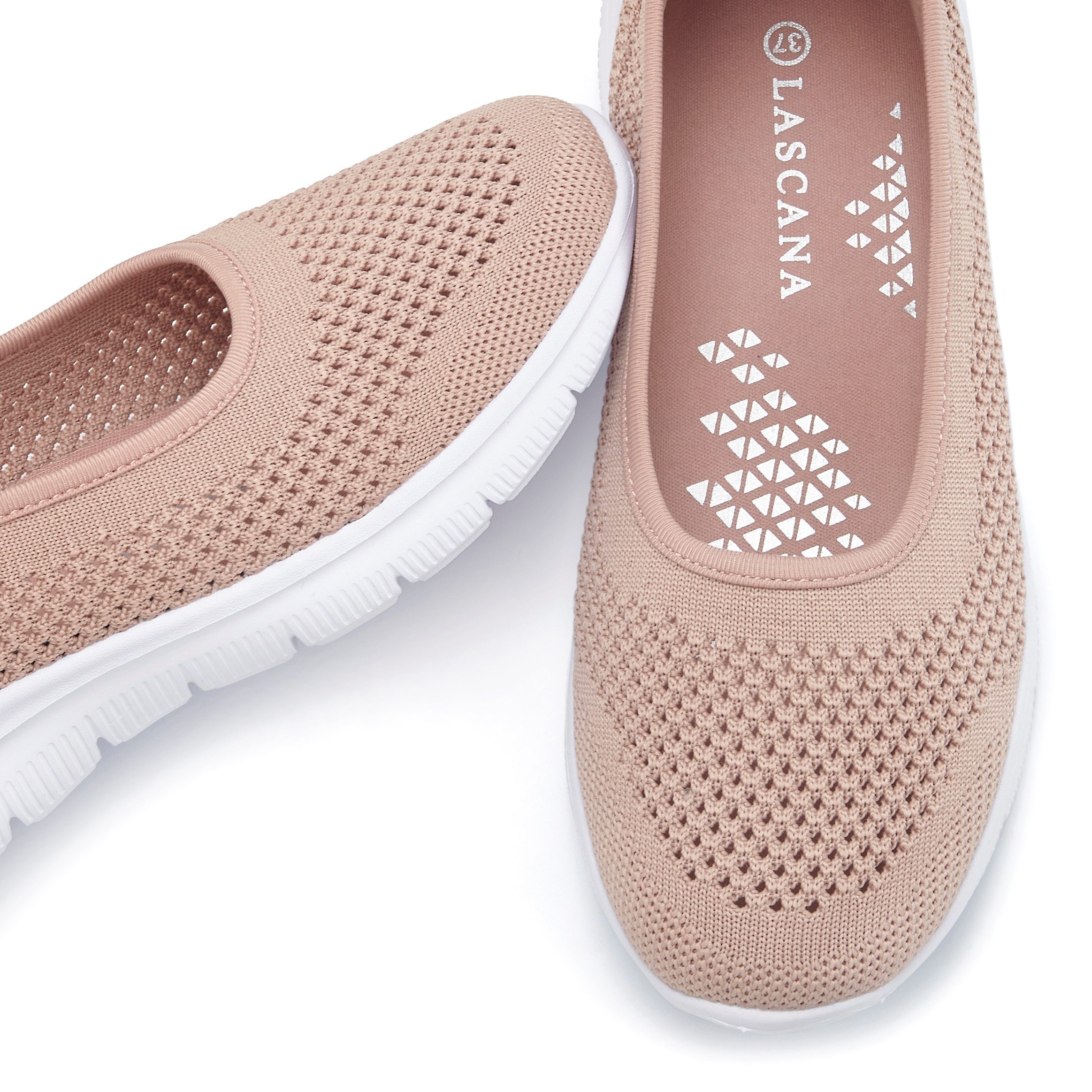 Lascana Sneaker-ballerina’s ultralichte slipper, slip-on sneaker, vrijetijdsschoen vegan