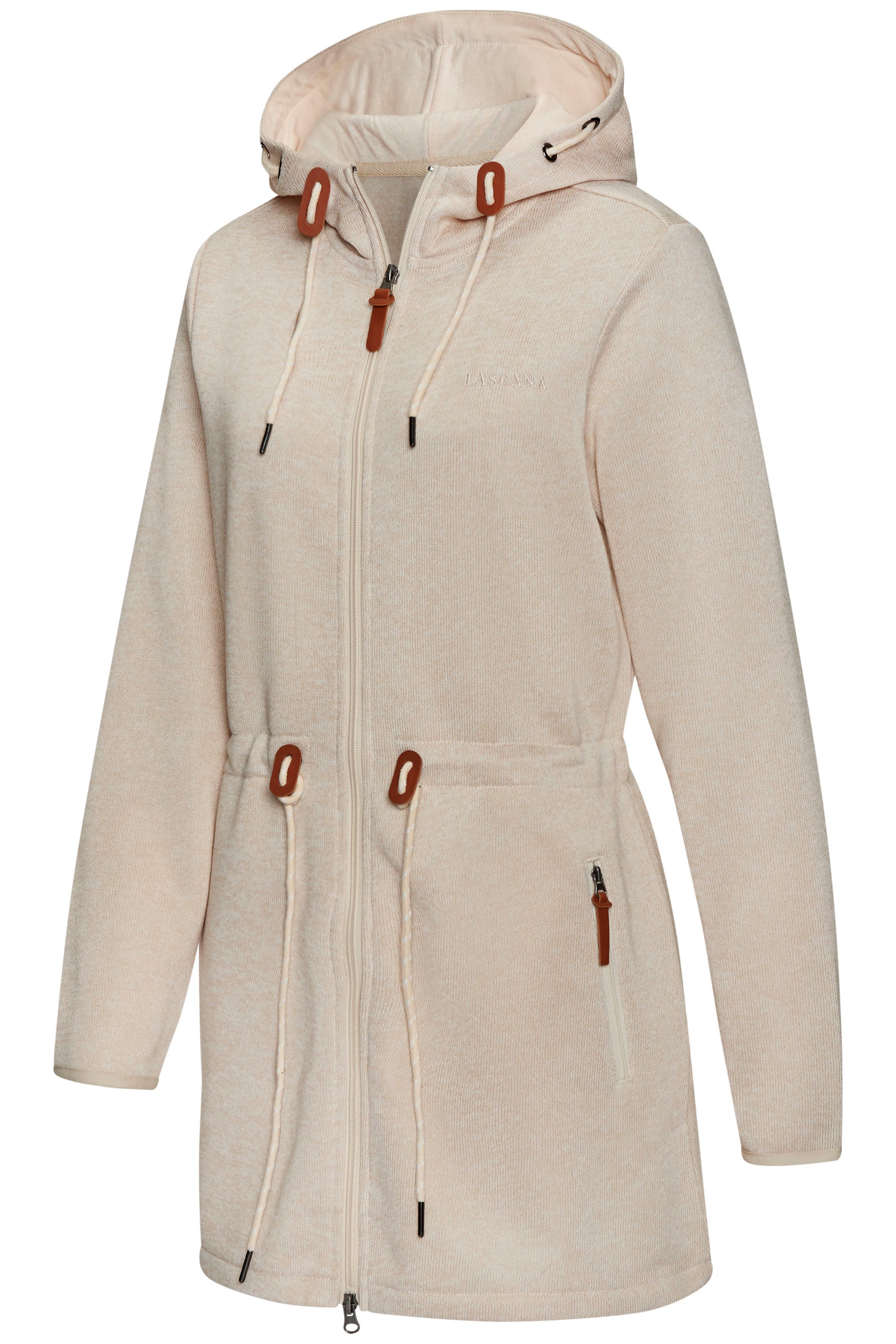 Lascana Fleecejack met een capuchon