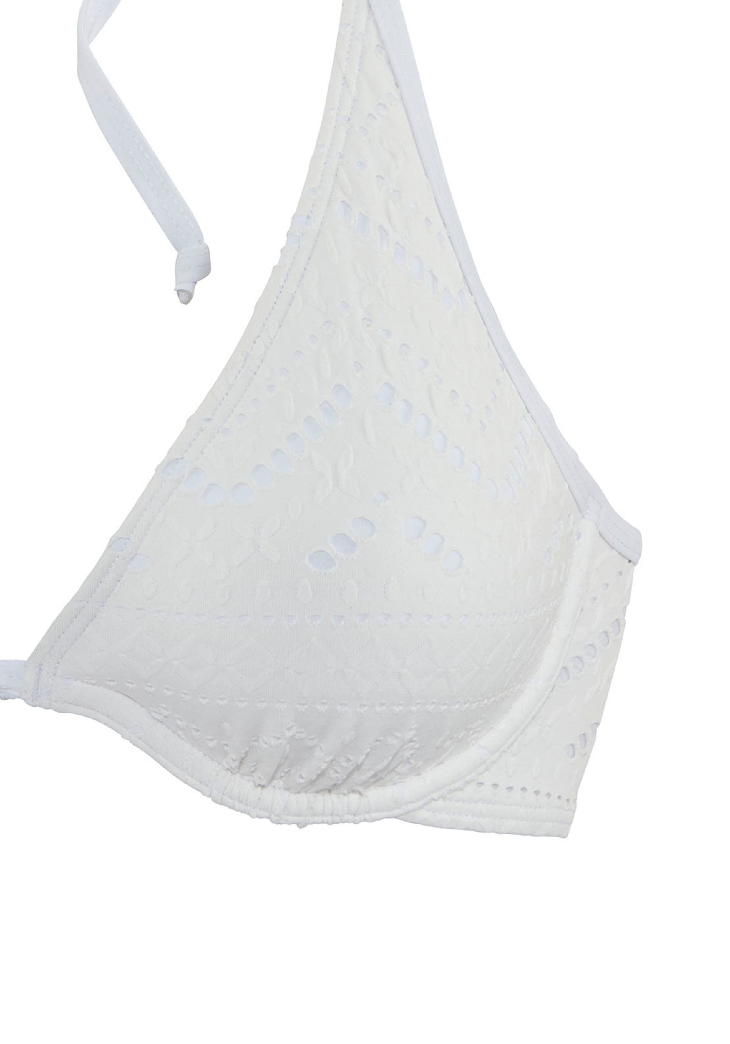 Lascana Beugelbikinitop Omara met broderie anglaise