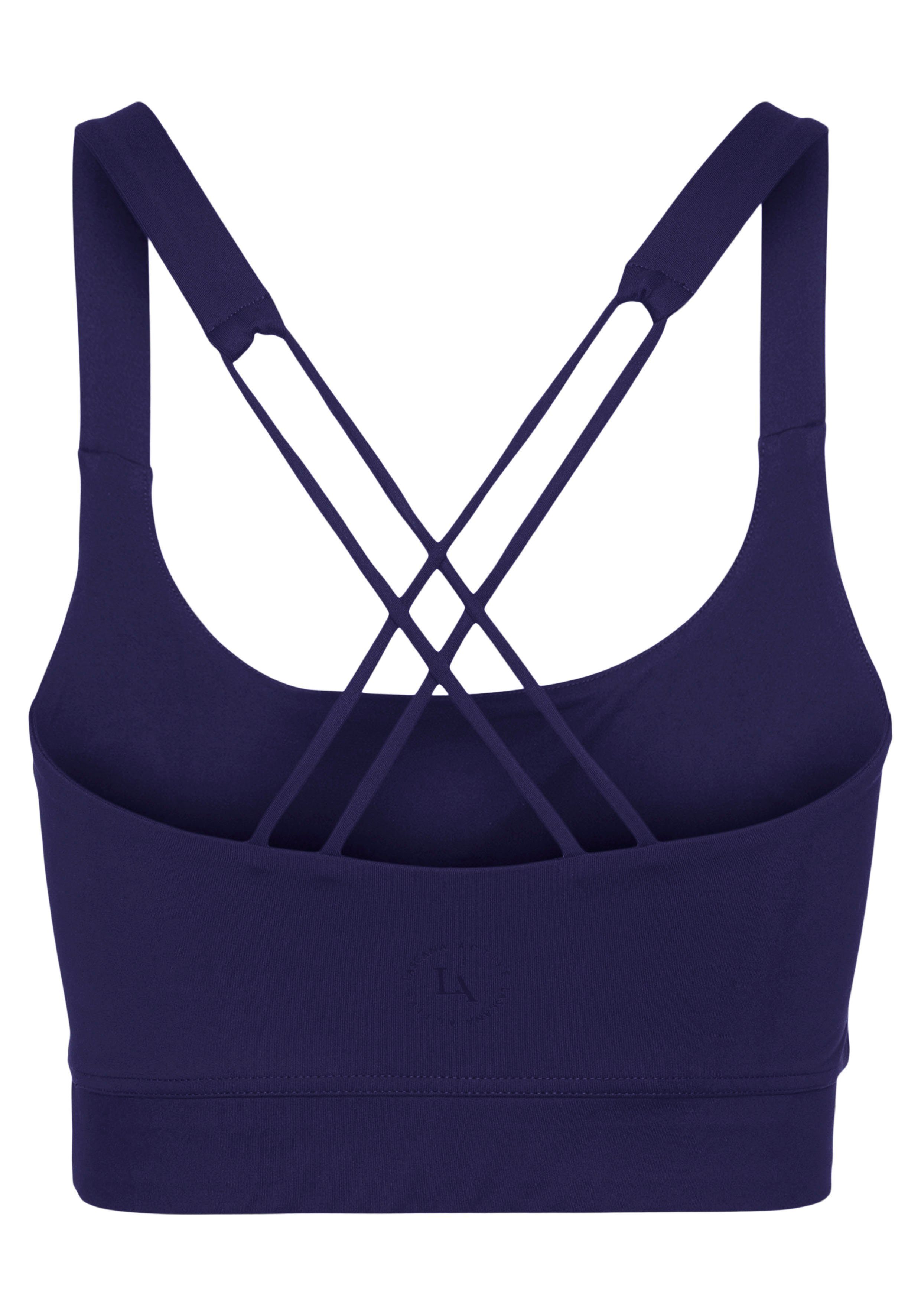 active by Lascana Crop-top Met gekruiste bandjes Sporttop met gekruiste bandjes en ronde hals