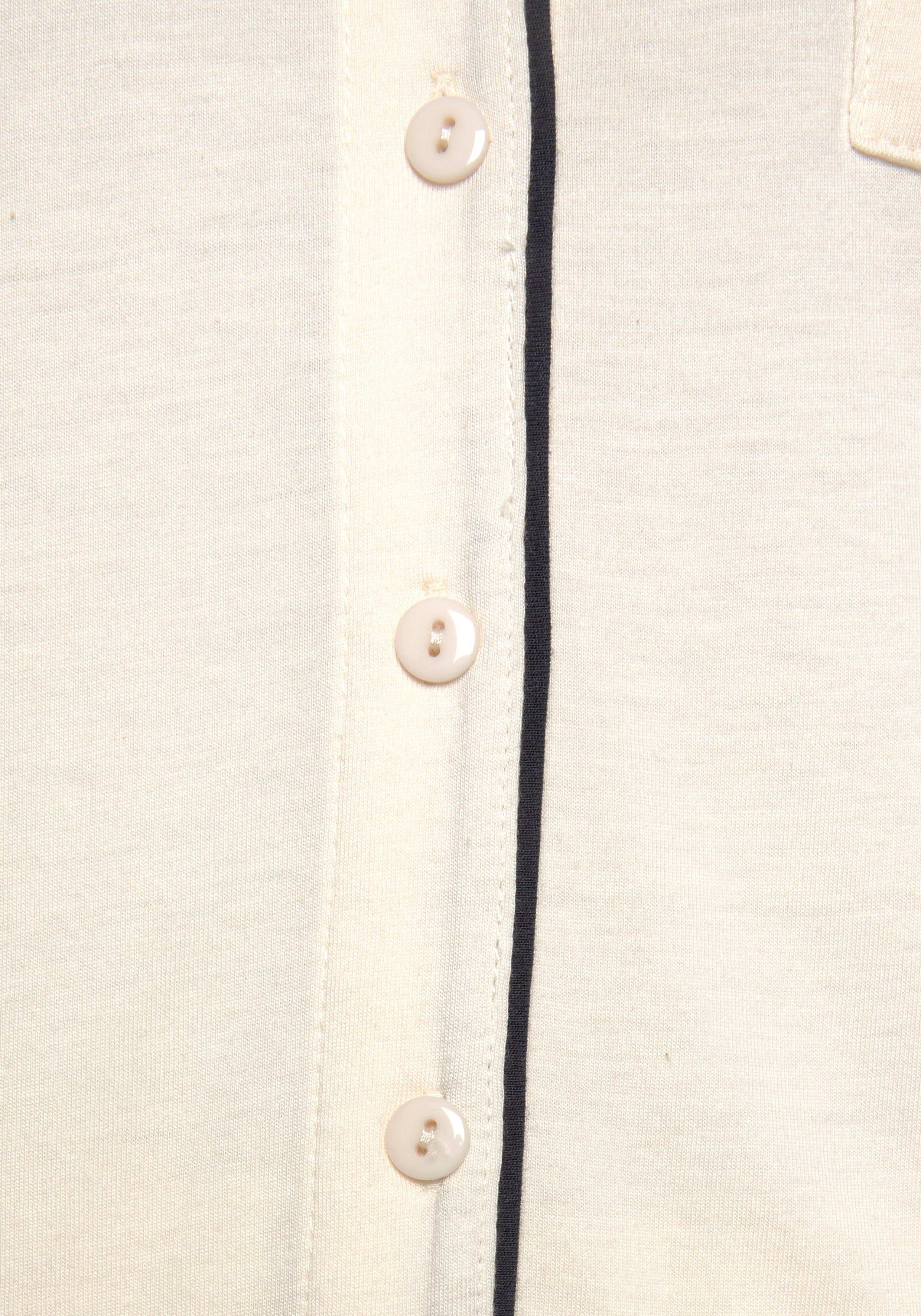 Lascana Pyjama met contrastpaspels (2-delig)