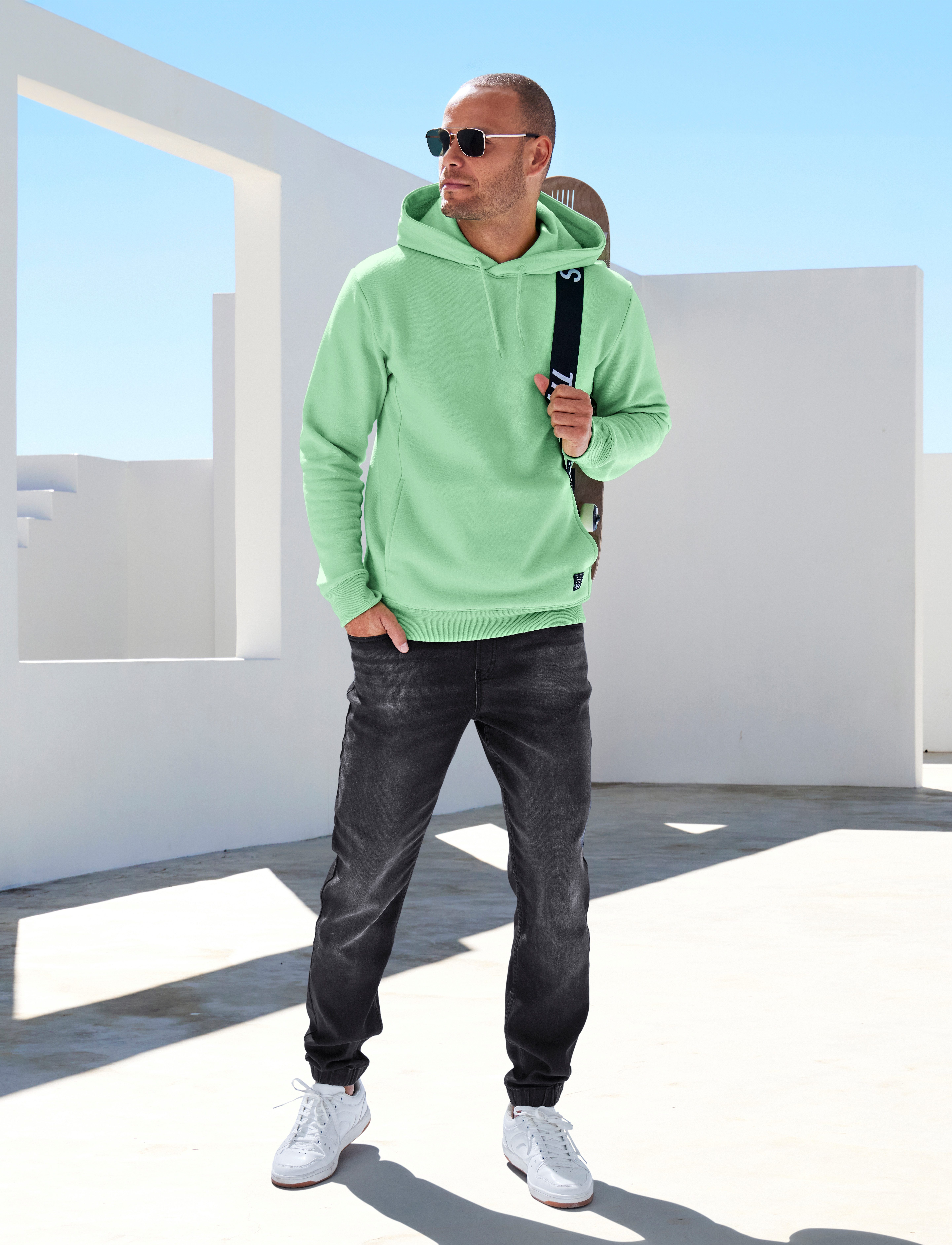 John Devin Joggingbroek Joggpants met elastische band van zachte stretchkwaliteit