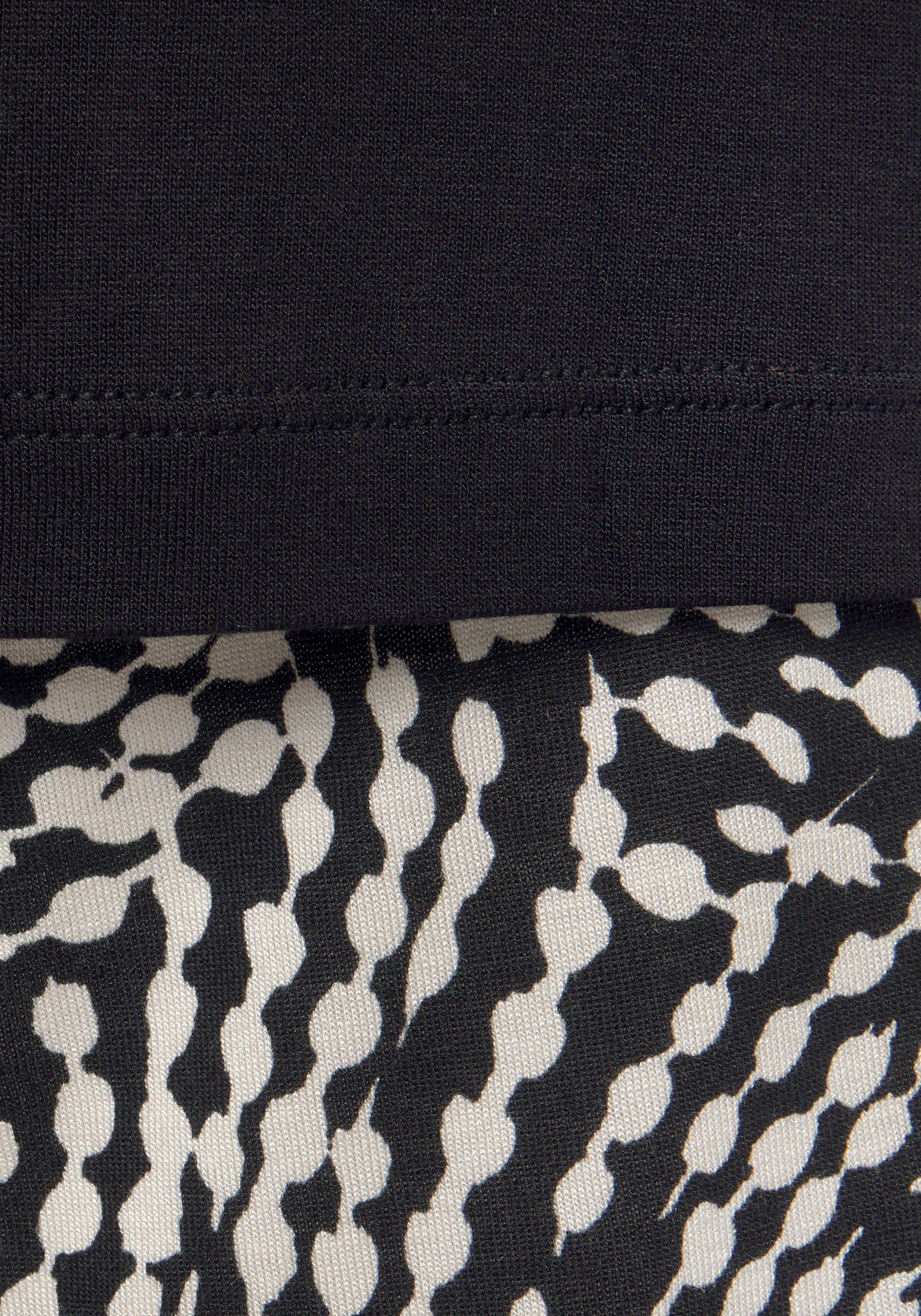 Lascana Shortama met gedessineerde details (set, 2-delig)