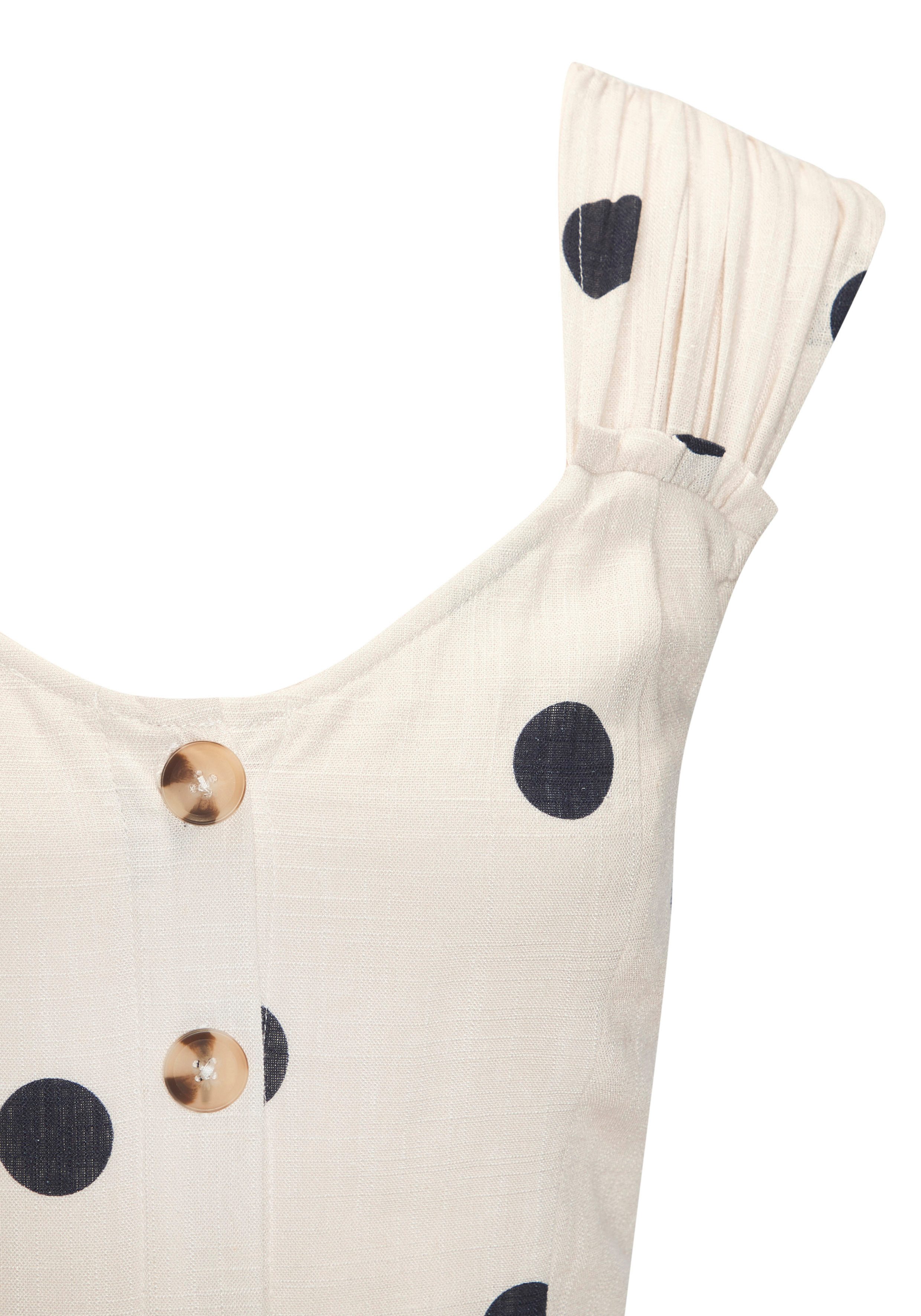 Lascana Maxi-jurk met brede bandjes van geweven stof
