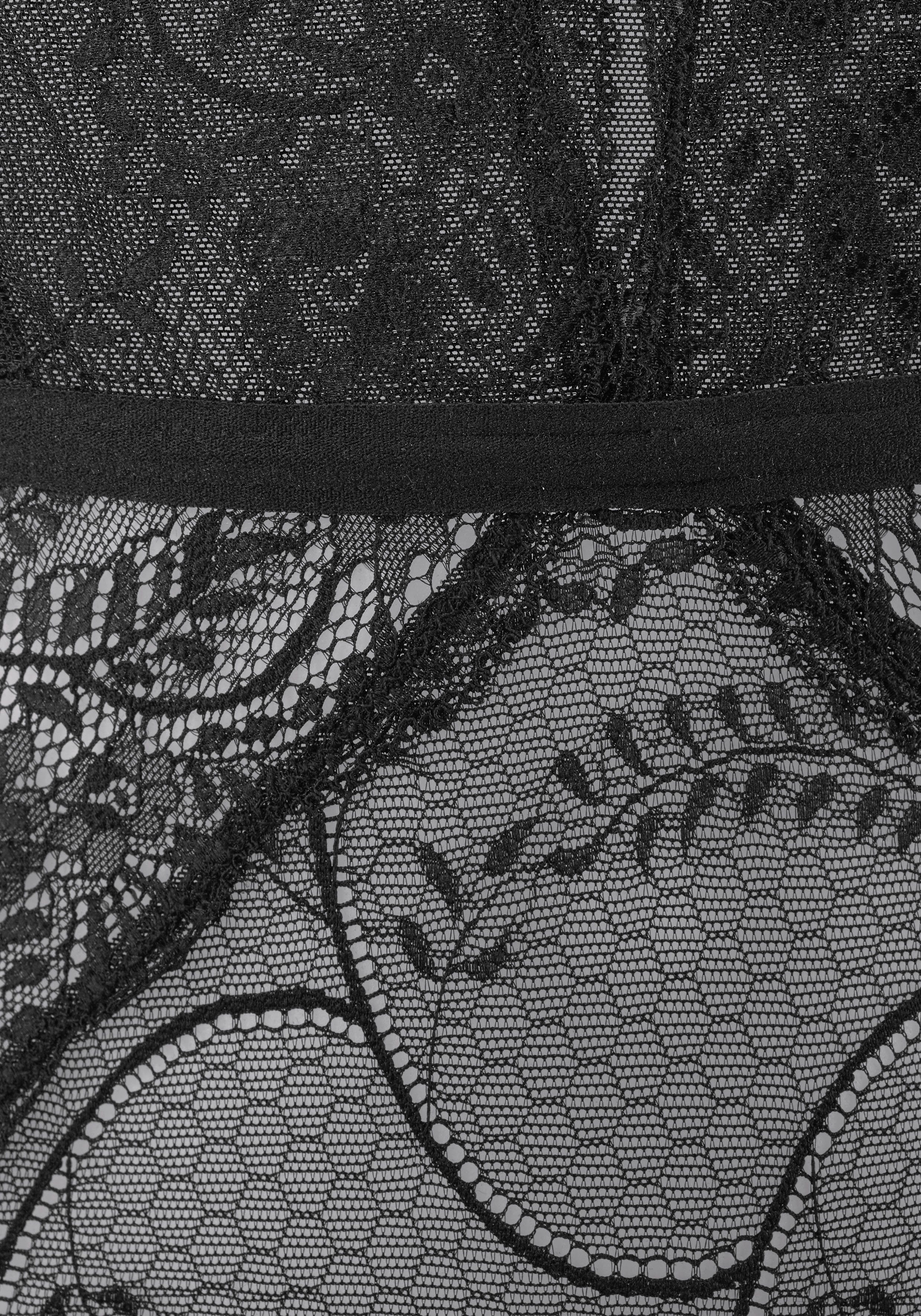 Lascana Body van transparante kant en netinzetten, sexy dessous