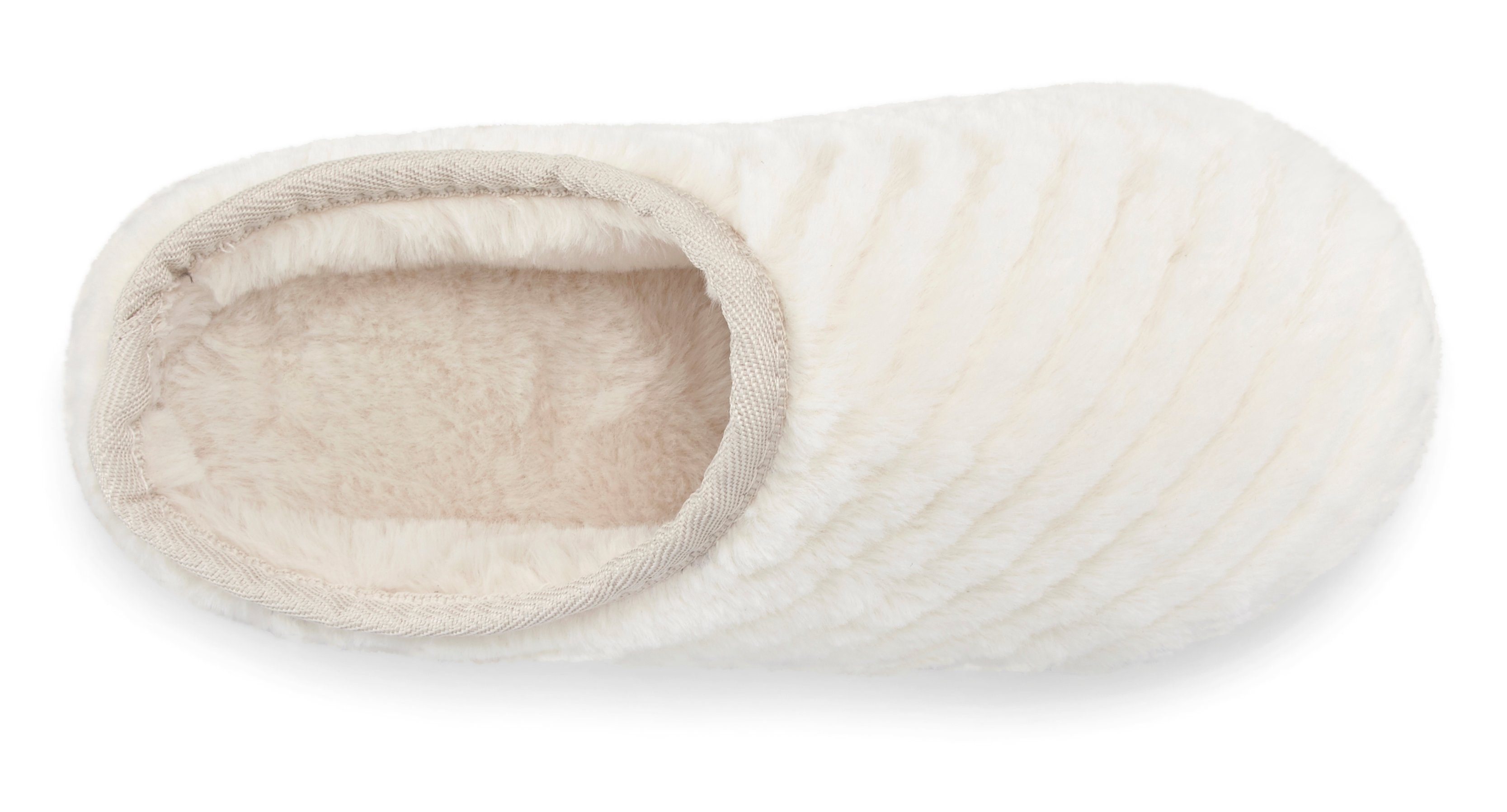 Vivance Pantoffels Pantolette, pantoffel clog van zacht textiel VEGAN