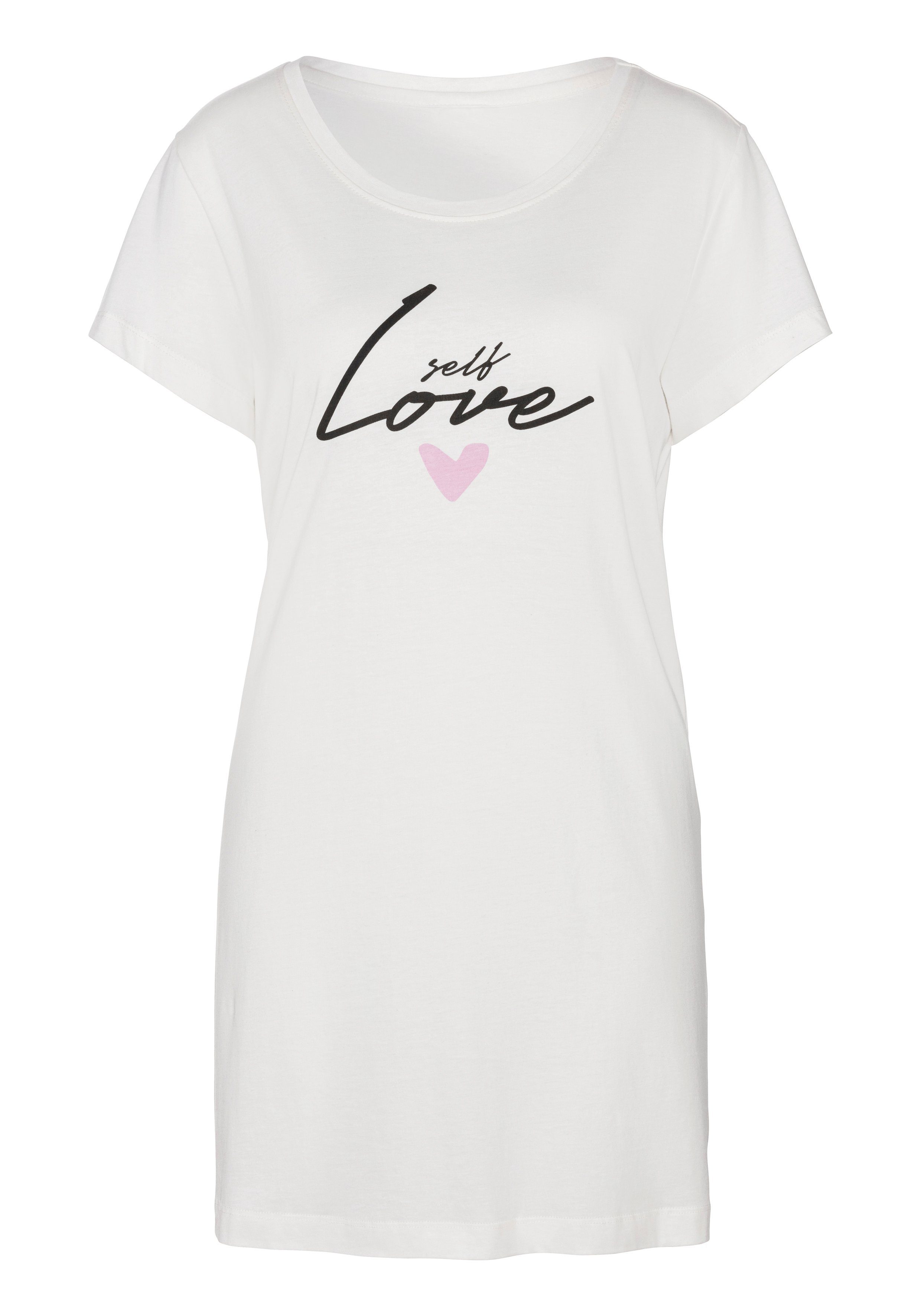 s.Oliver RED LABEL Beachwear Nachthemd met hartmotieven
