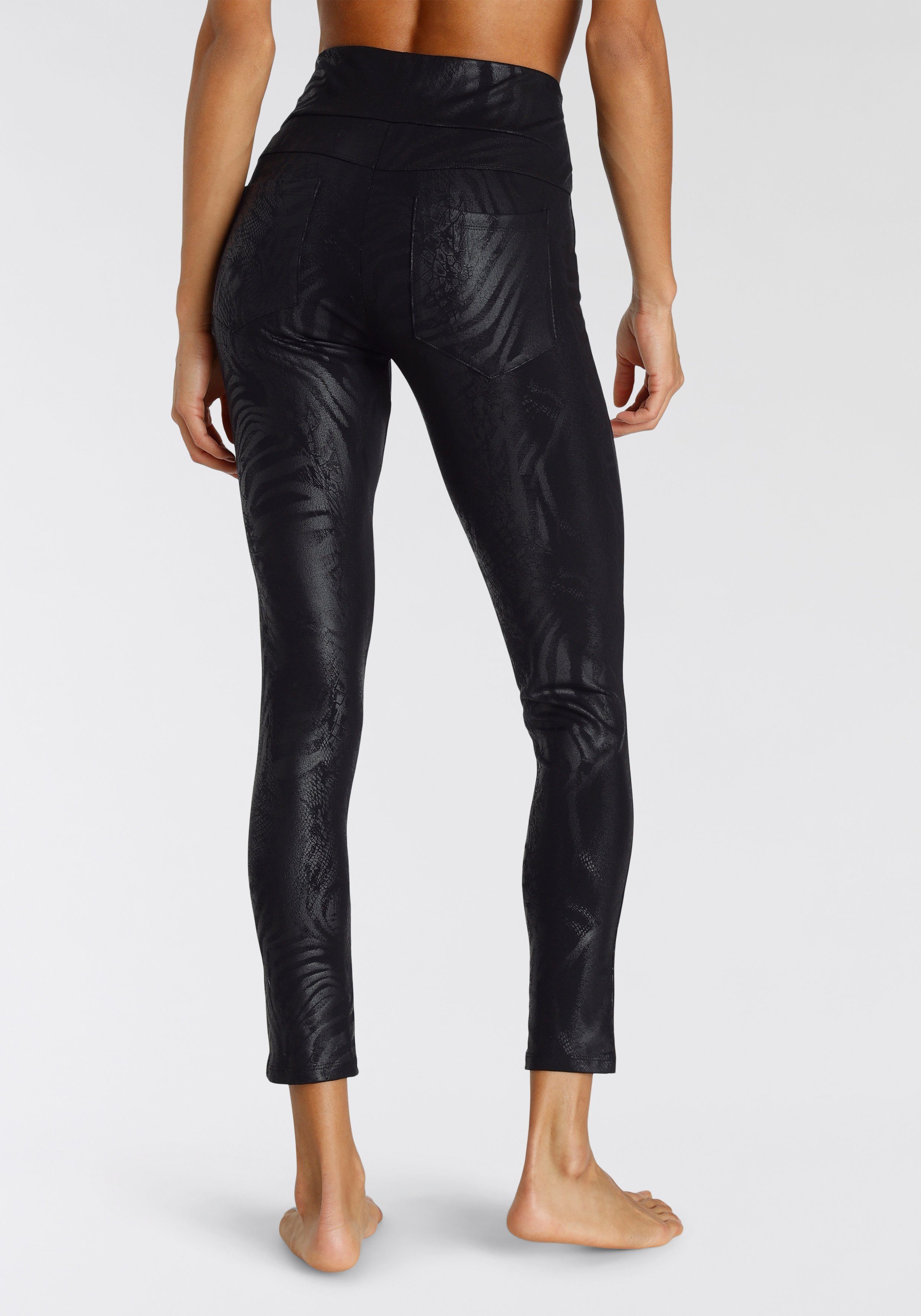 Lascana Legging met tonale print