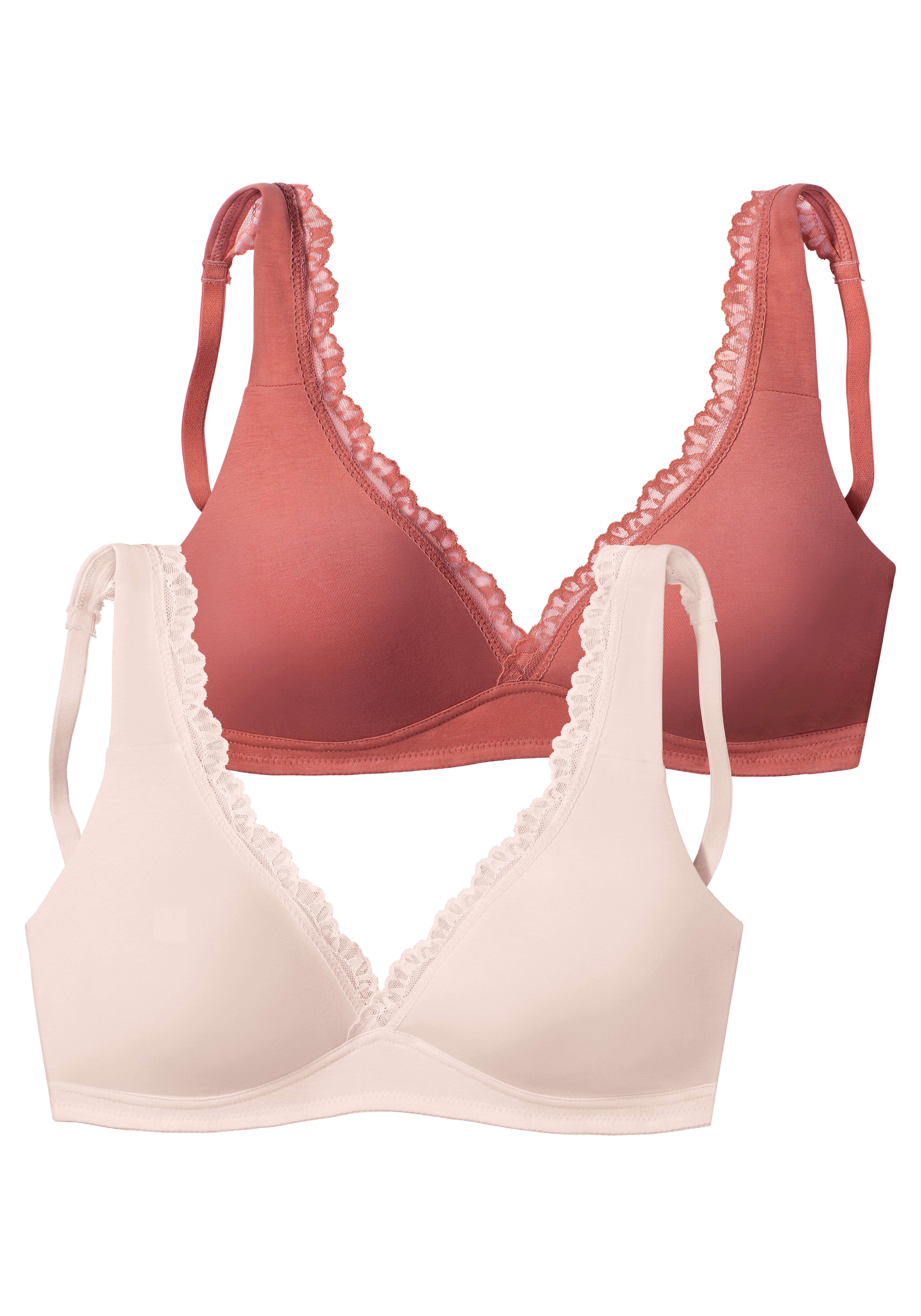 Petite fleur Soft-bh zonder beugel van zachte katoenmix, bralette-bh