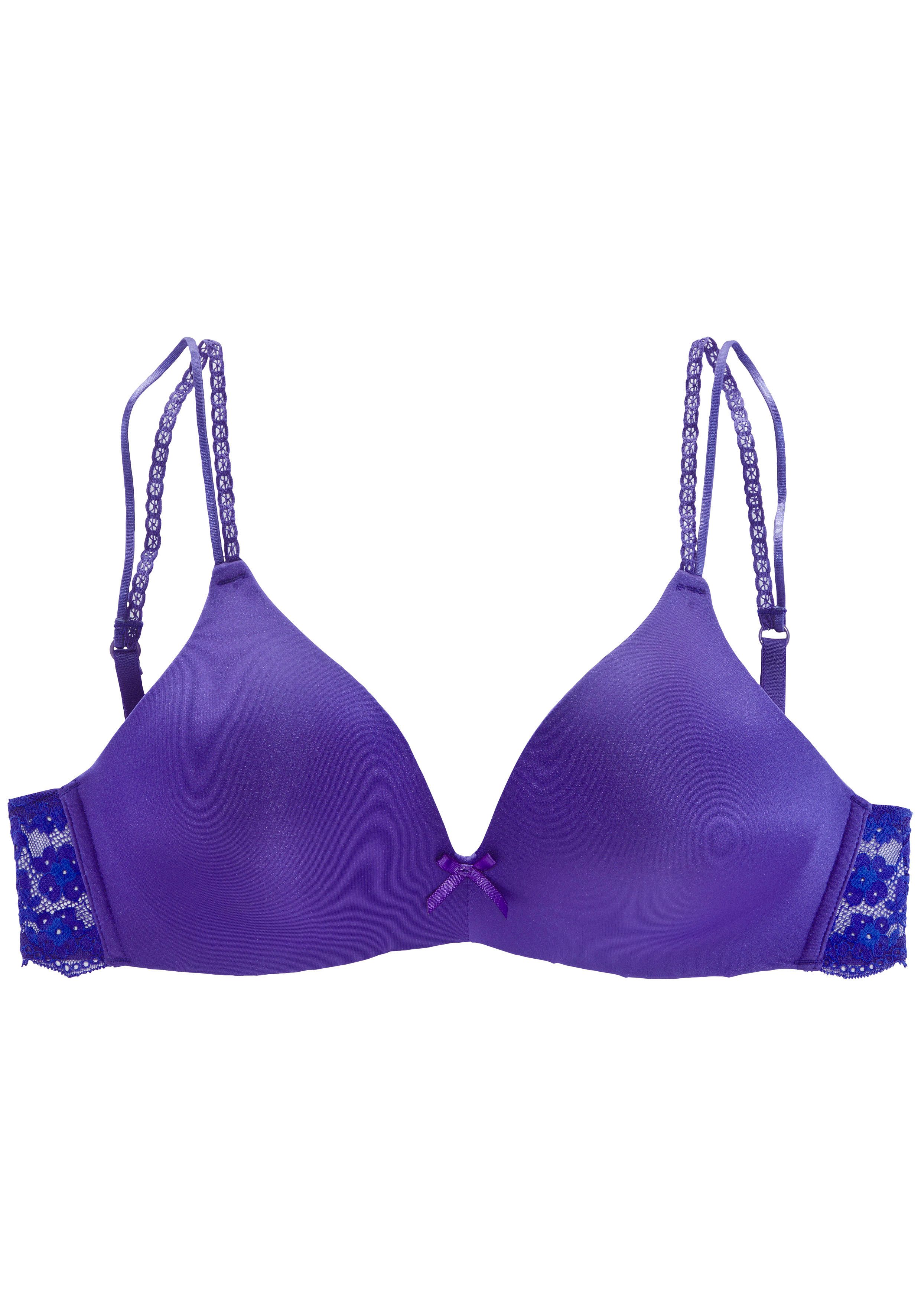 Vivance Bralette-bh (zonder beugel) met push-up kussentjes en kanten rug, sexy lingerie