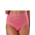 s.oliver red label beachwear high-waist-slip van grafische kan in transparante look roze