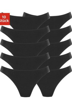 petite fleur string in klassieke unikleuren (10 stuks) zwart