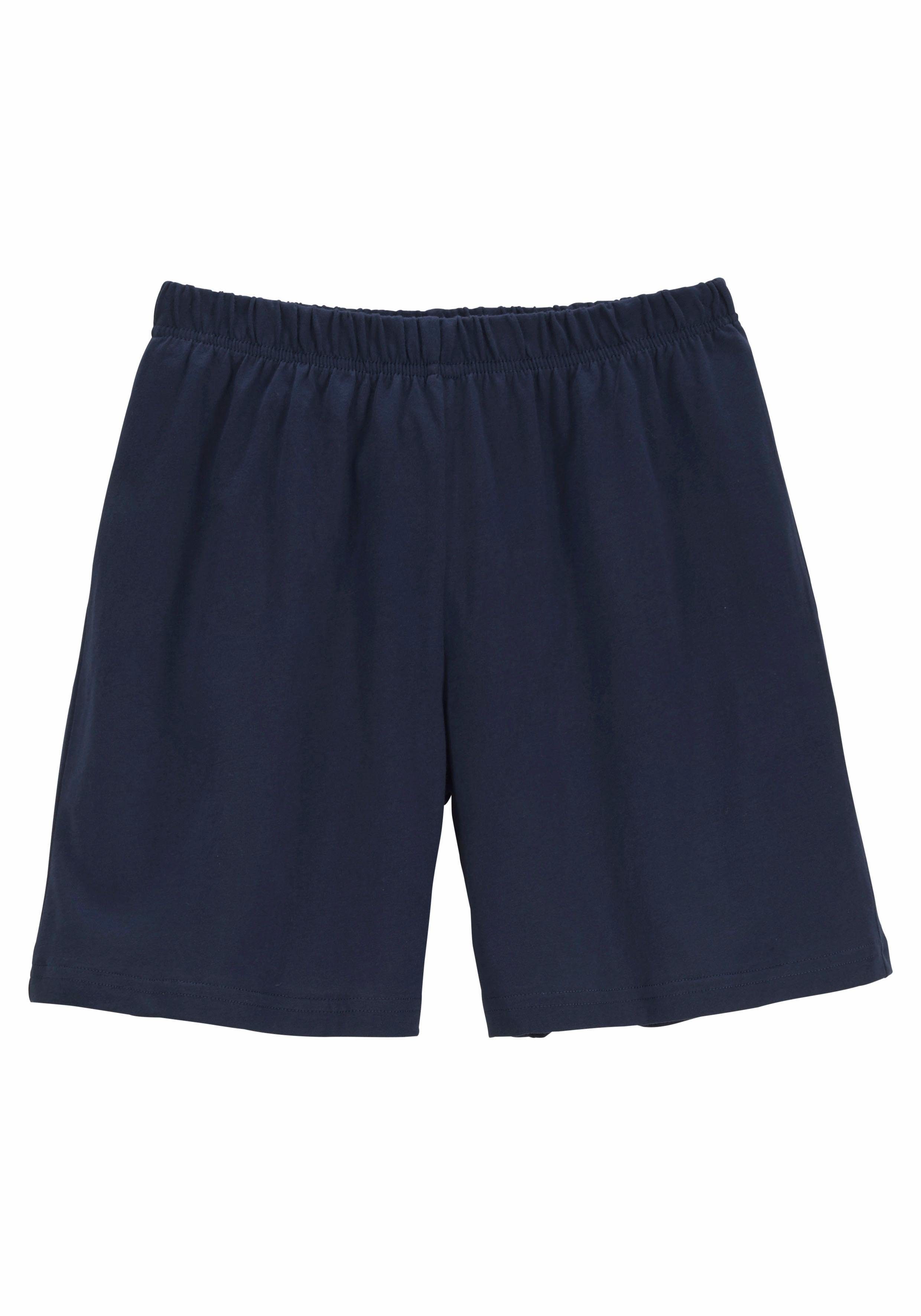 le jogger® Pyjama Broek 1x uni en 1x geruit (4-delig, Set van 2) heren maat 122/128 multicolor