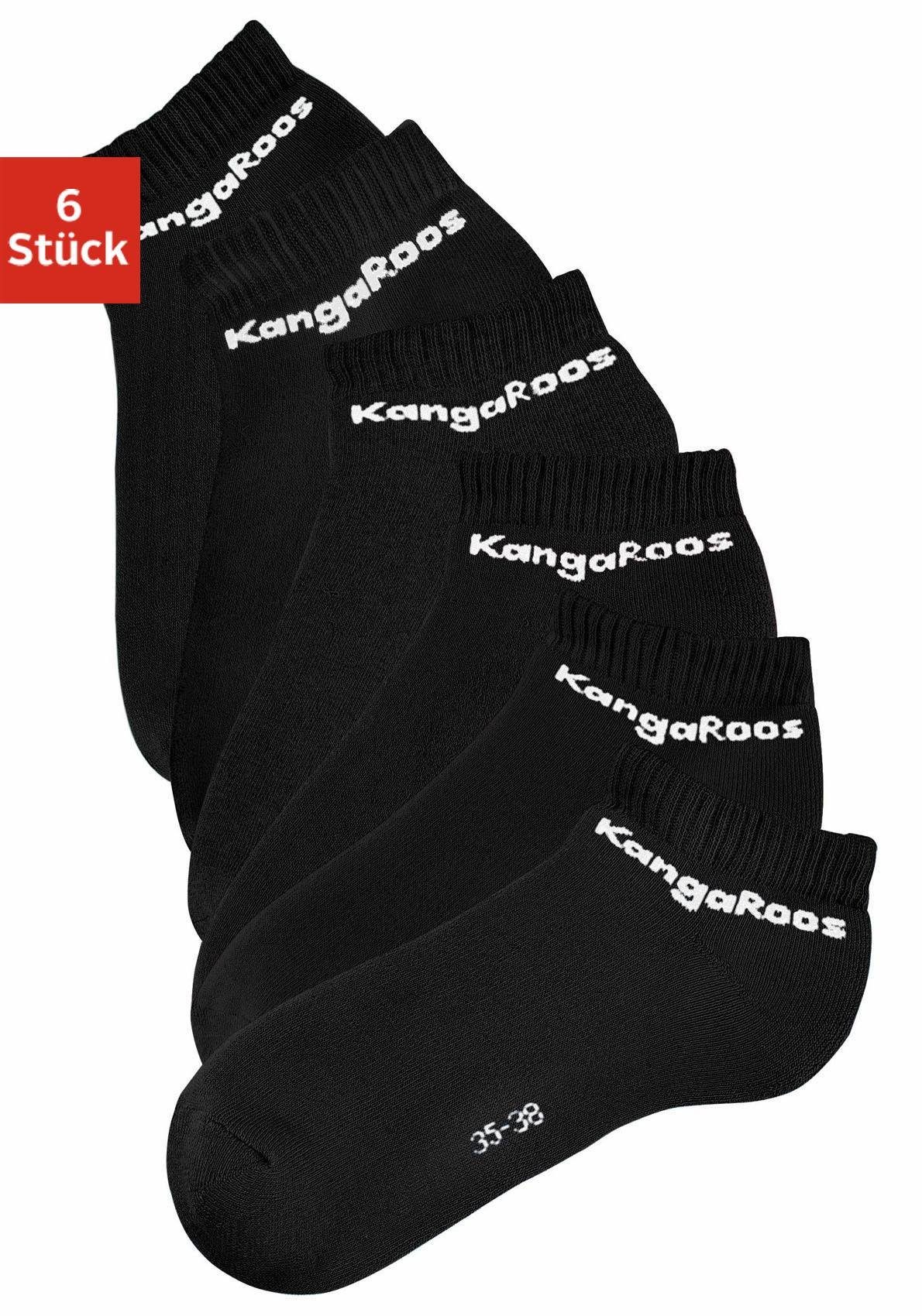 KangaROOS Sneakersokken met frotté binnenin (set, 6 paar)