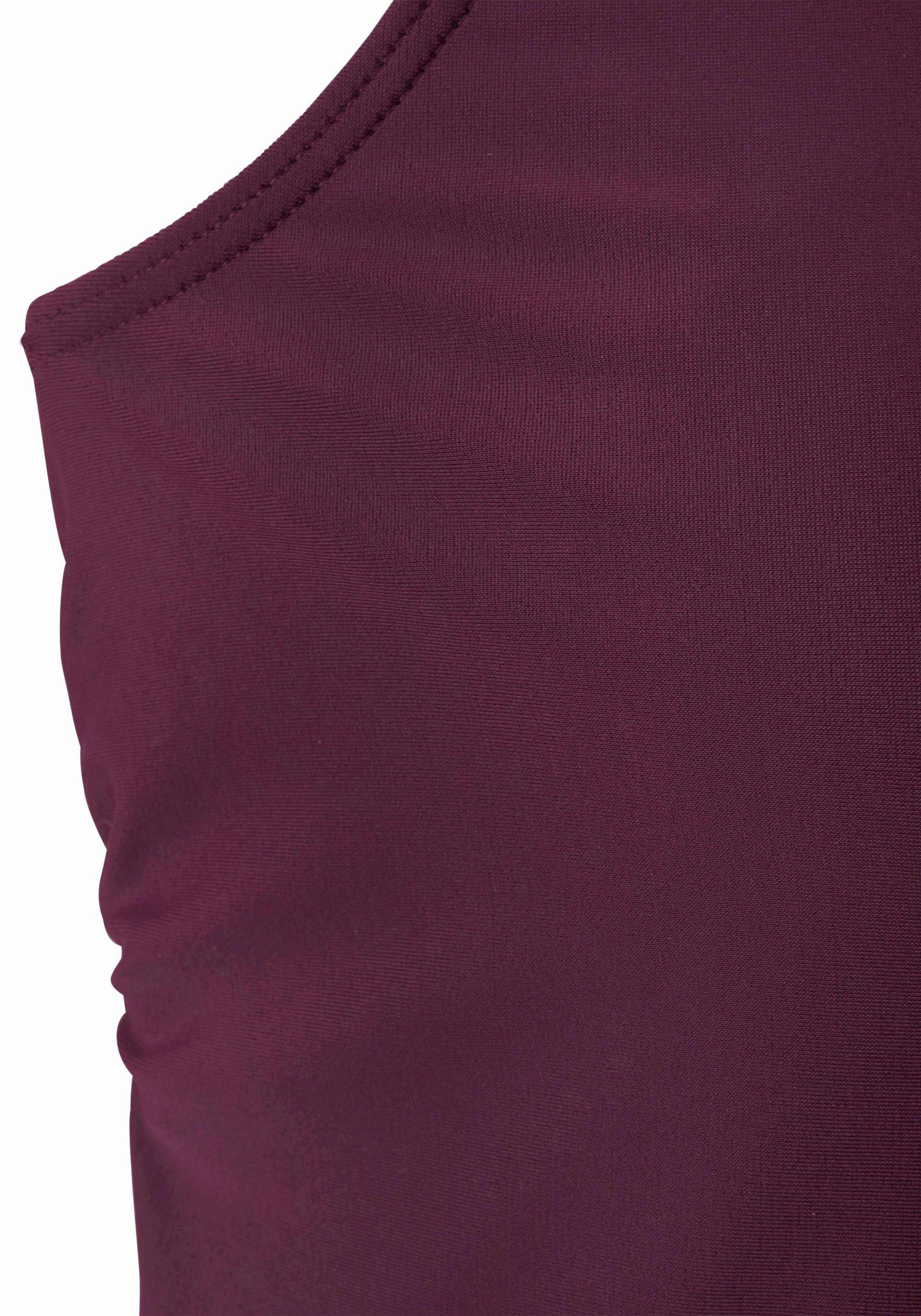 Lascana Zwemshirt met onderbuste-elastiek