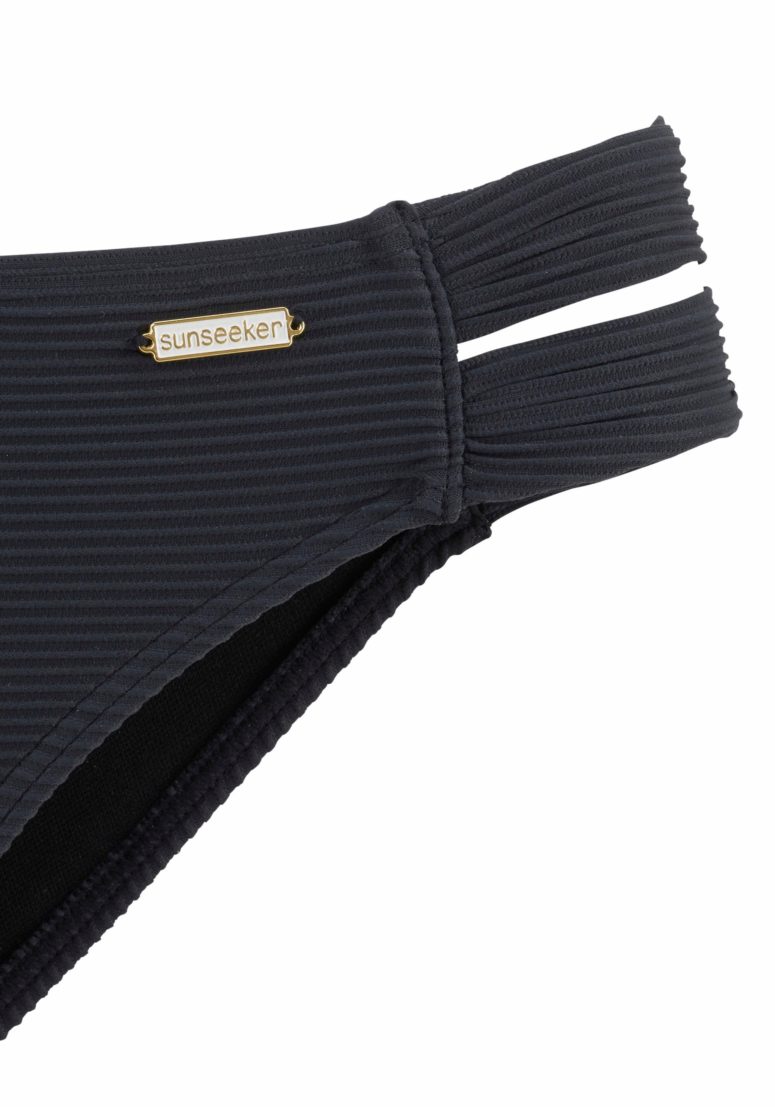 Sunseeker Bikinibroekje Fancy van structuurstof bikini broekjes maat 36 zwart