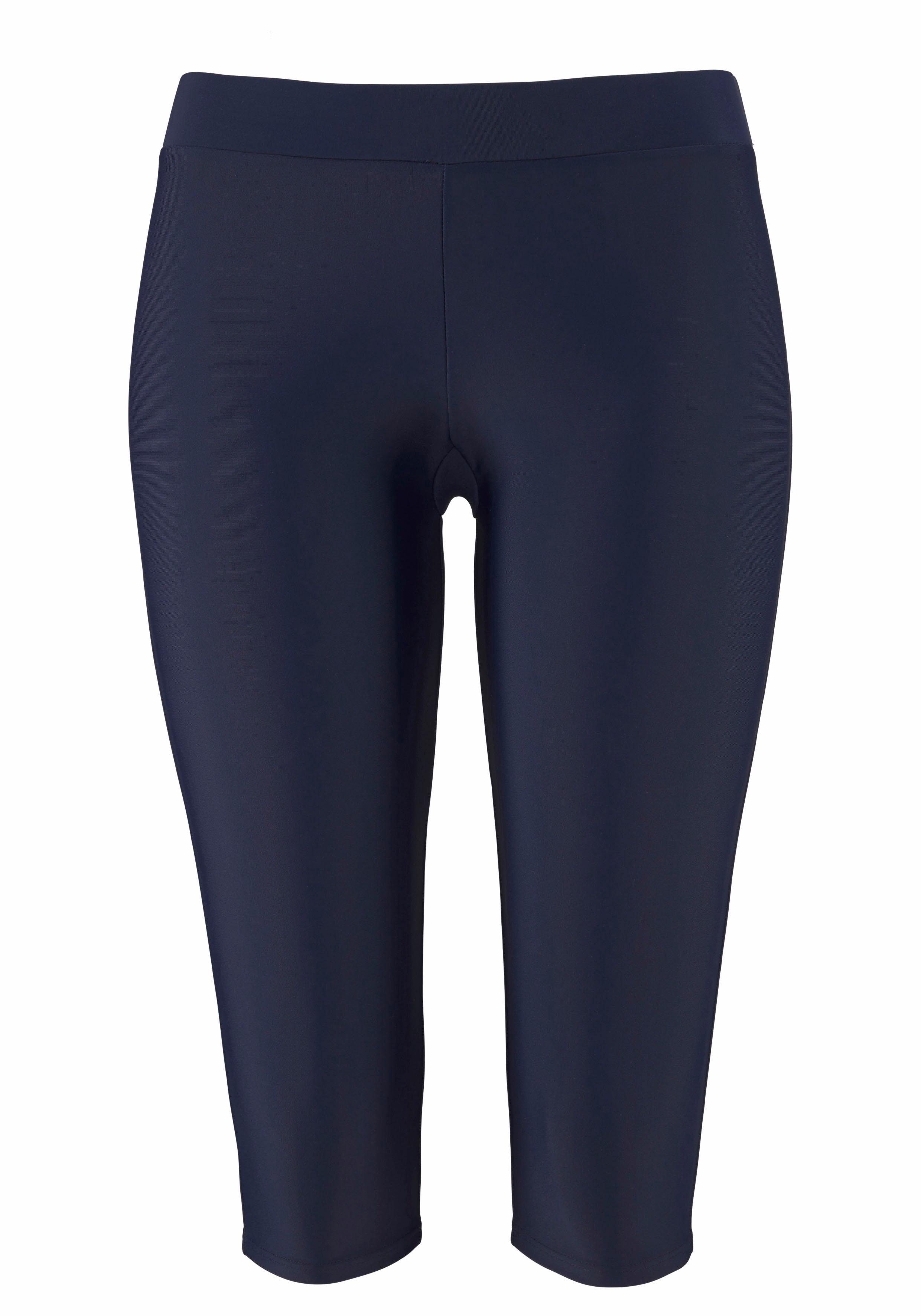 Lascana Strandcapri met elastische boord strandbroeken maat 38 blauw