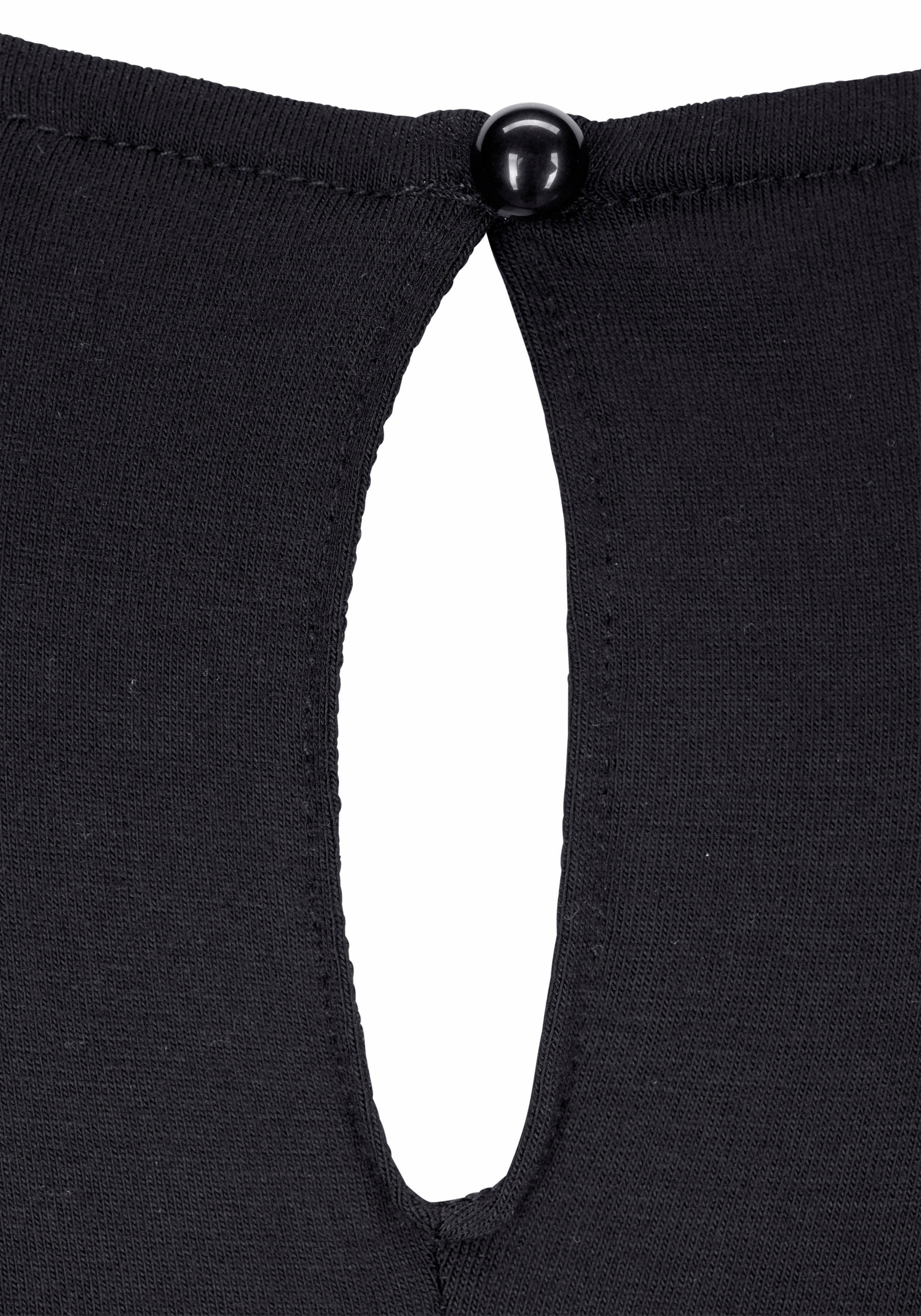 Lascana T-shirt met verlengd rugpand, shirt met korte mouwen, longshirt, basic