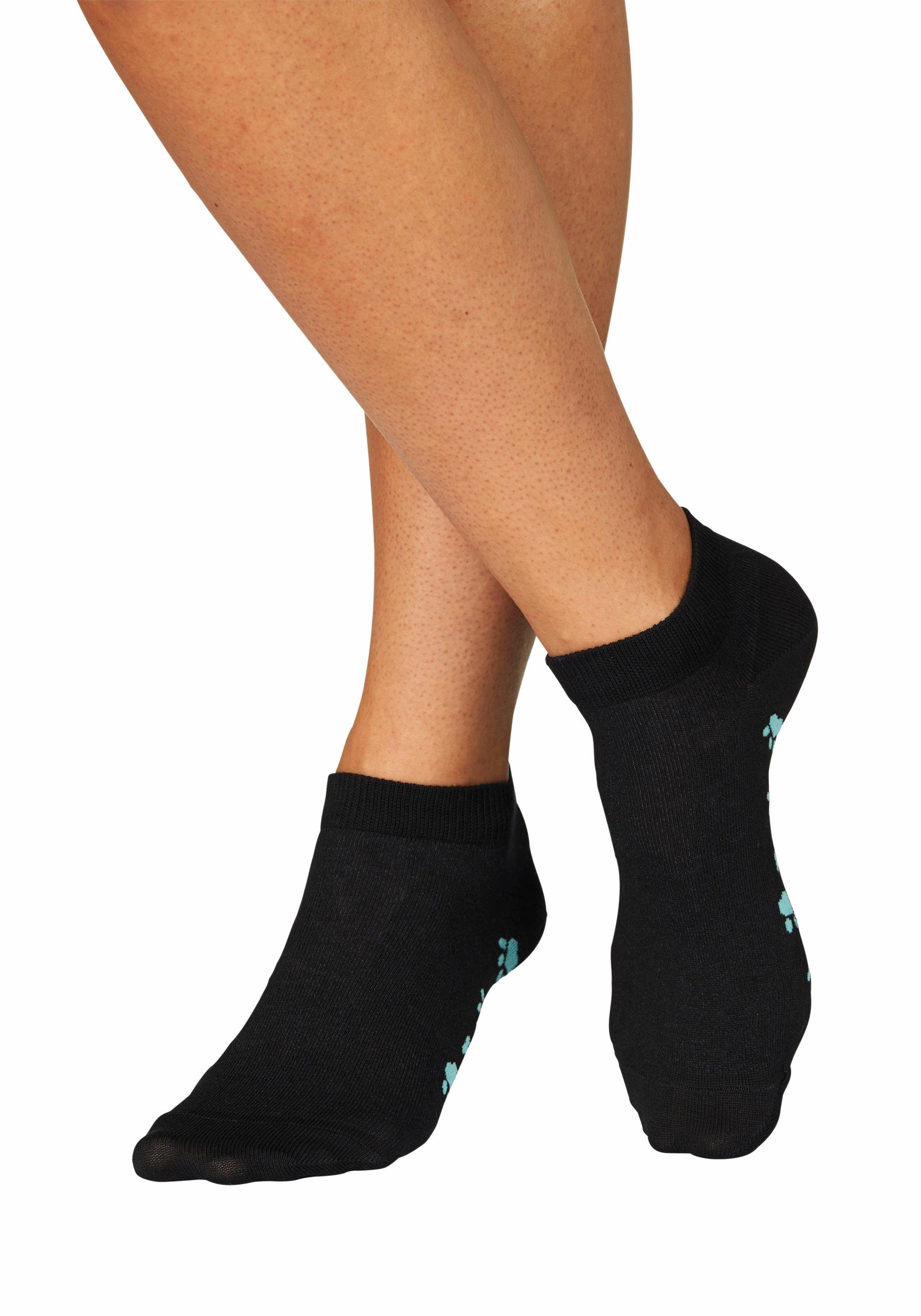 Arizona Sneakersokken met leuk potendesign onder de zool (set, 5 paar)