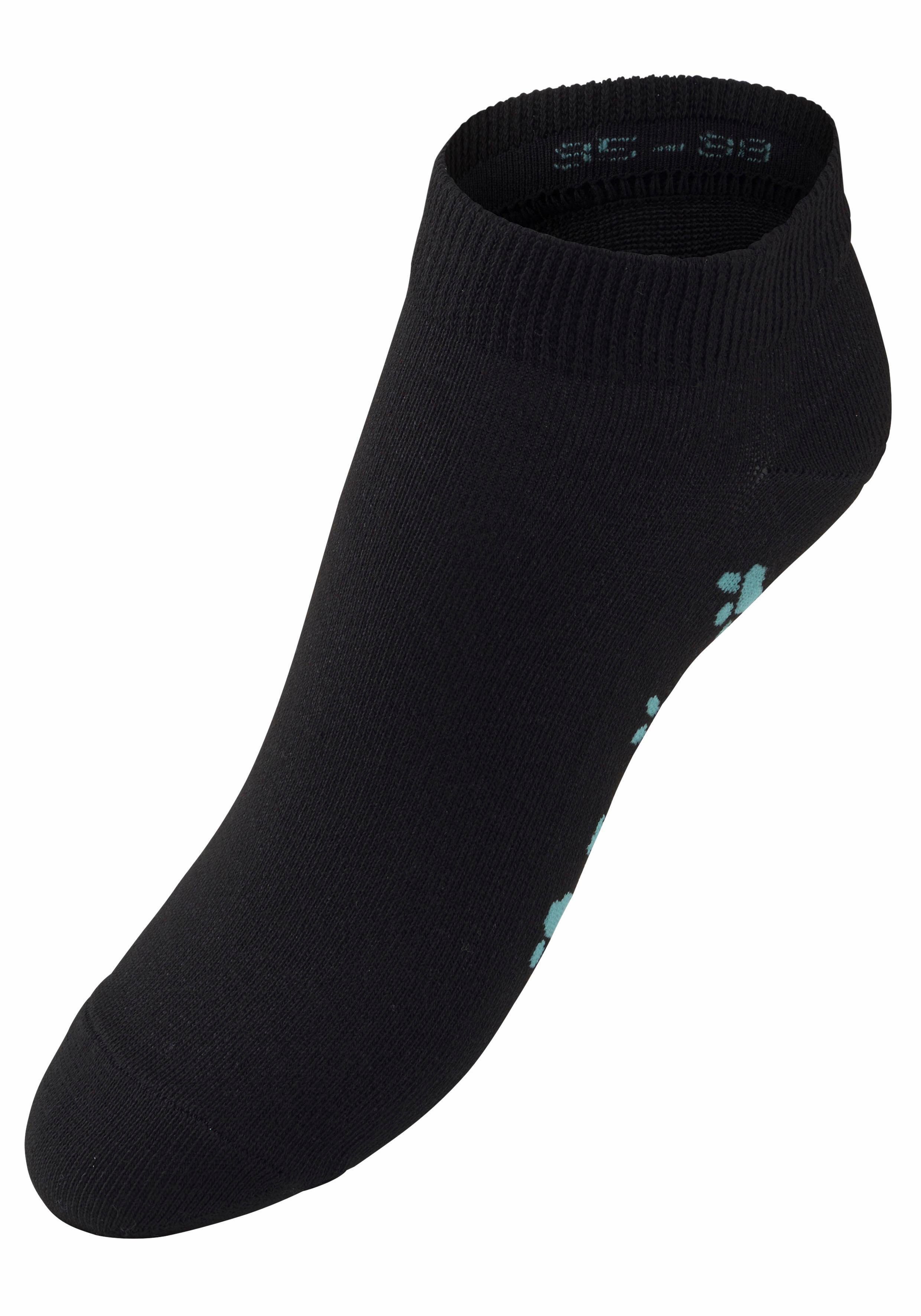 Arizona Sneakersokken met leuk potendesign onder de zool (set, 5 paar)
