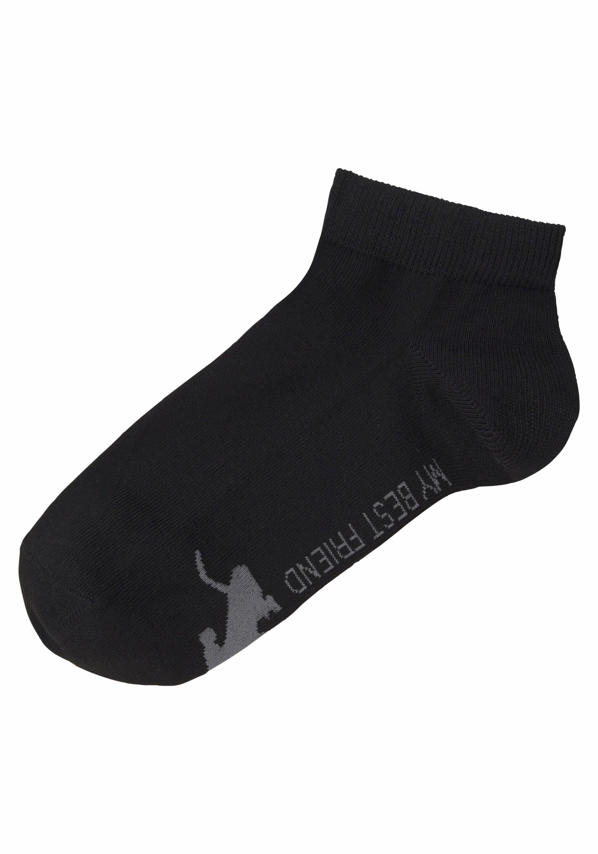 Arizona Sneakersokken met leuk potendesign onder de zool (set, 5 paar)