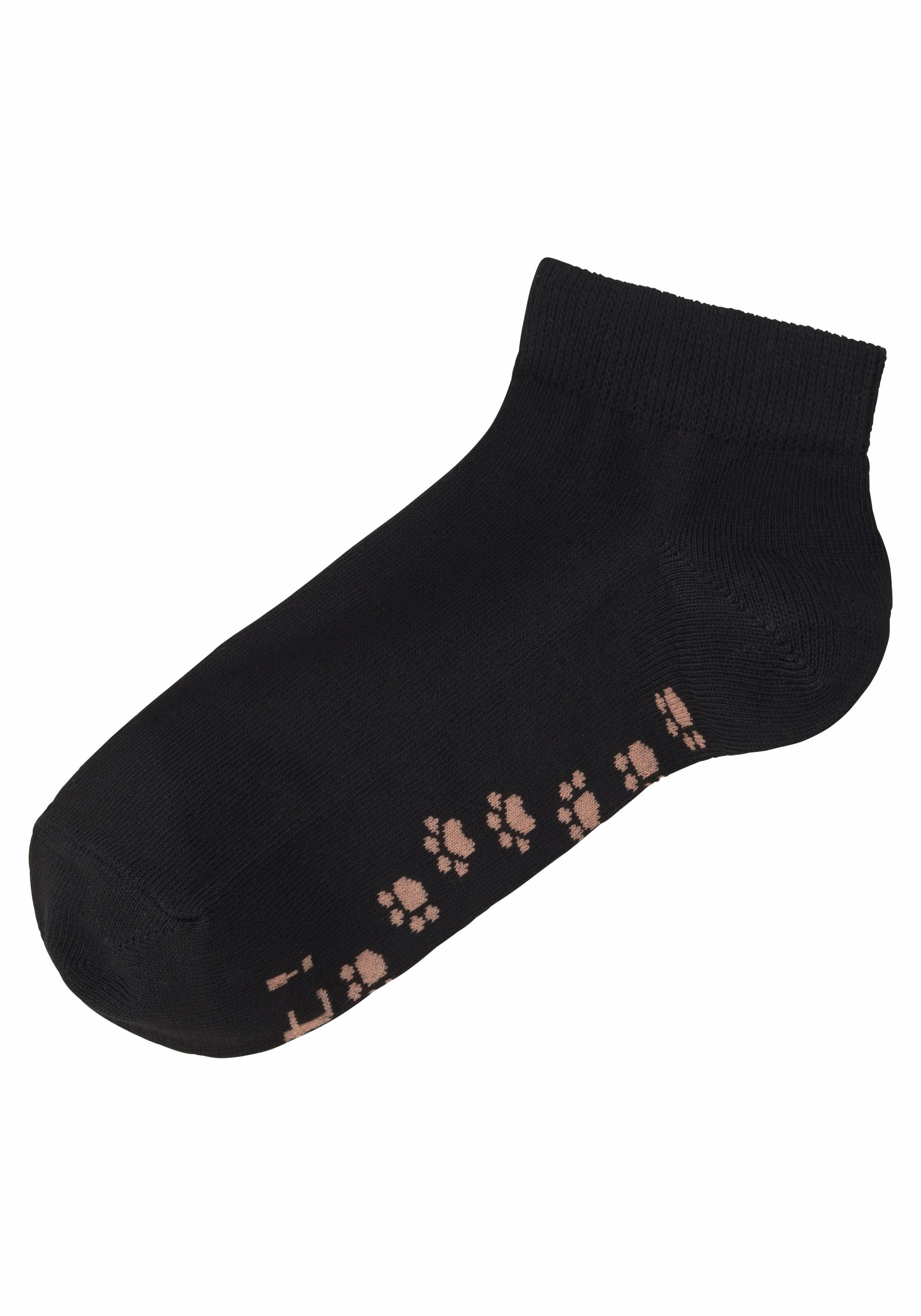 Arizona Sneakersokken met leuk potendesign onder de zool (set, 5 paar)