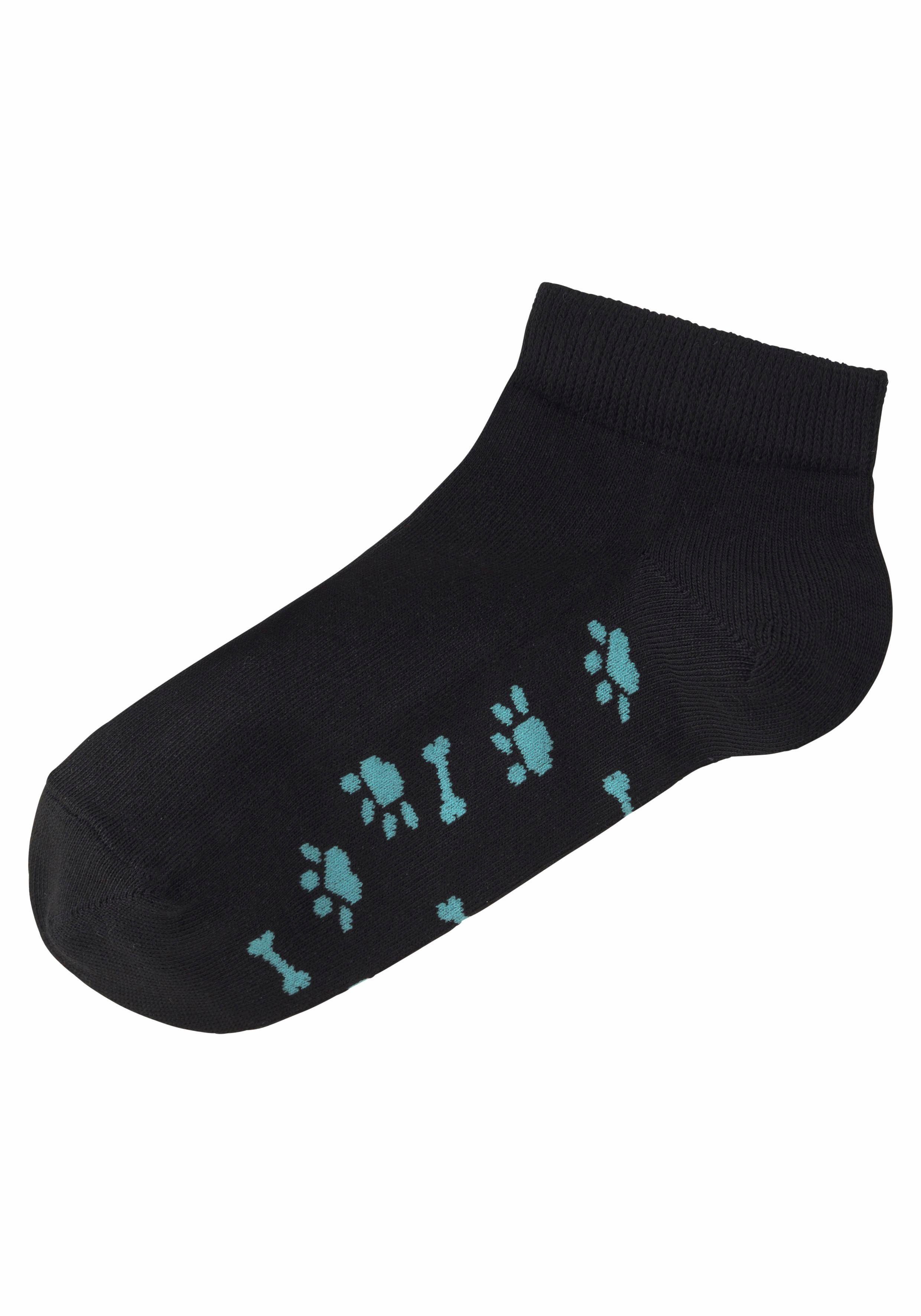 Arizona Sneakersokken met leuk potendesign onder de zool (set, 5 paar)