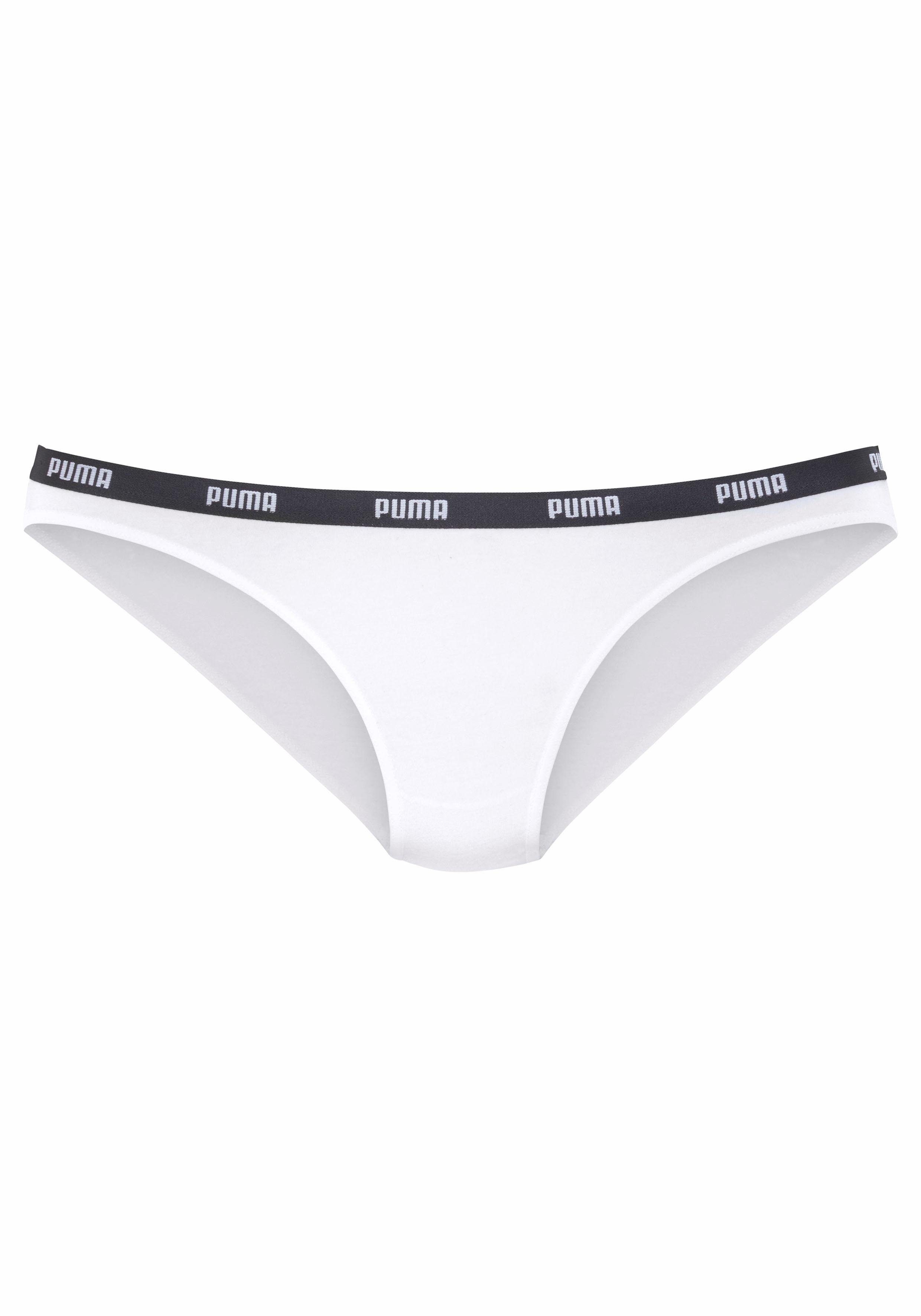 PUMA Bikinibroekje Iconic met smalle logo-weefband (2 stuks, Set van 2)