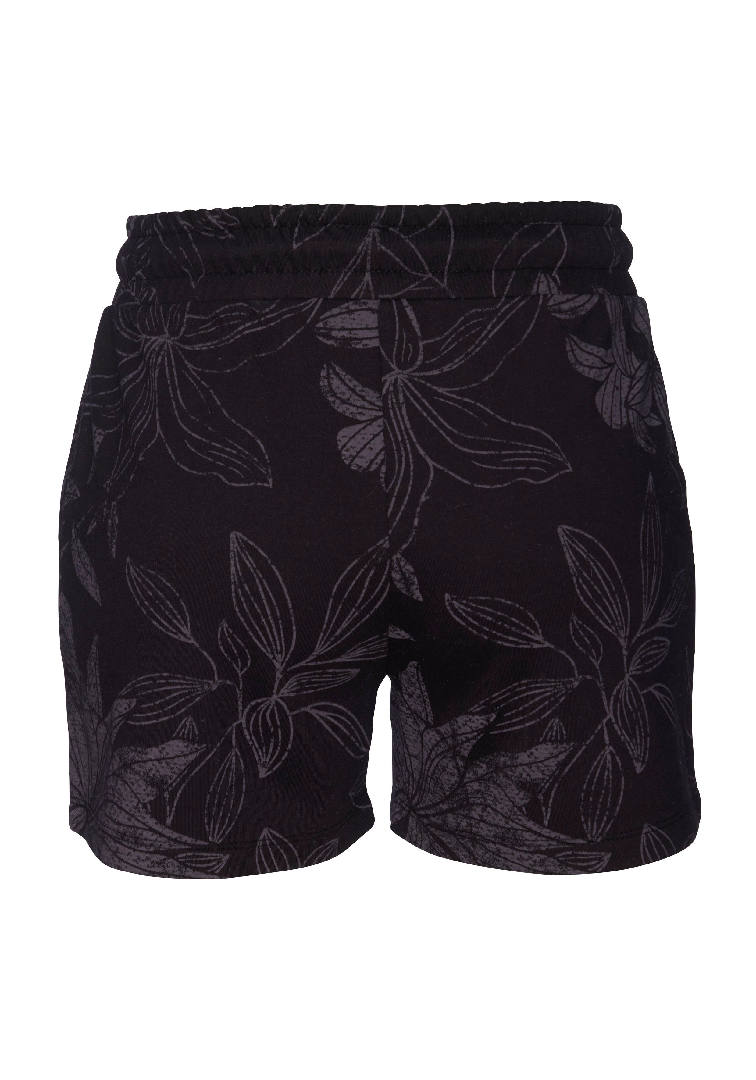 Lascana Relaxshorts met bloemen alloverprint, loungepak