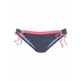 s.oliver red label beachwear bikinibroekje avni met afgezette sierriem blauw