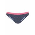 s.oliver red label beachwear bikinibroekje avni met patroon blauw