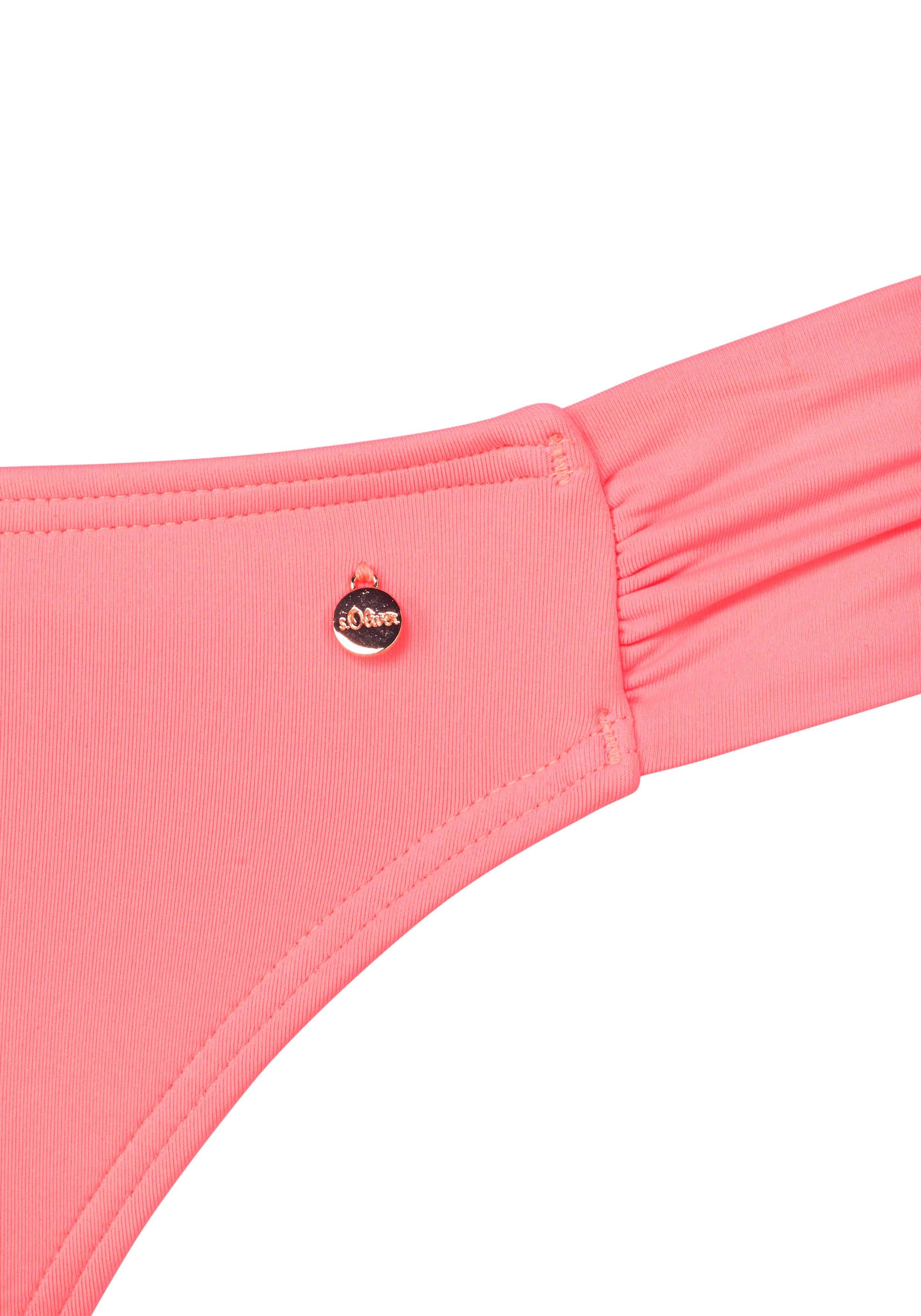 s.Oliver RED LABEL Beachwear Beugelbikini in bandeaumodel met ruches