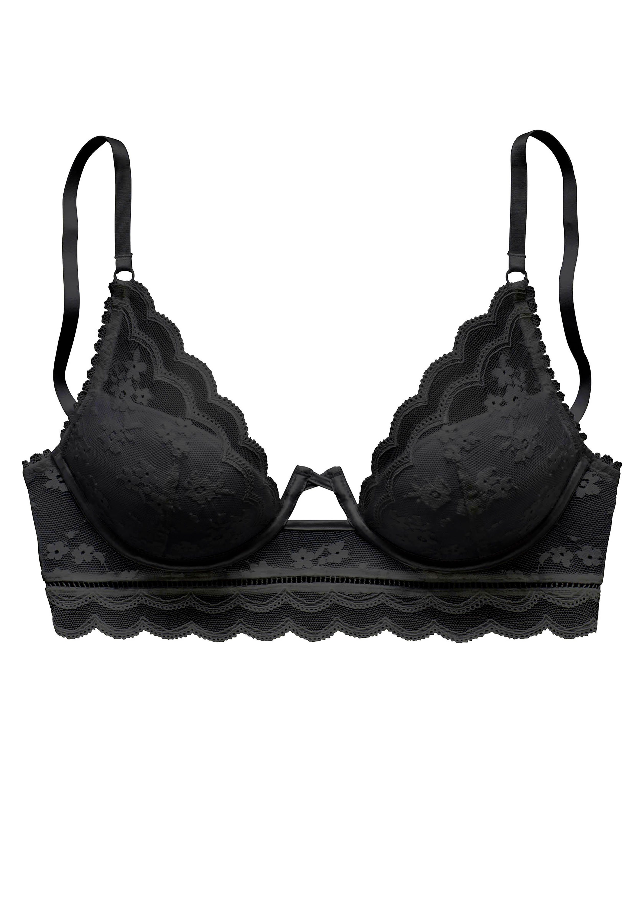 Lascana Push-up-bh FINA in lichte lange vorm. met extravagante beugel, sexy lingerie