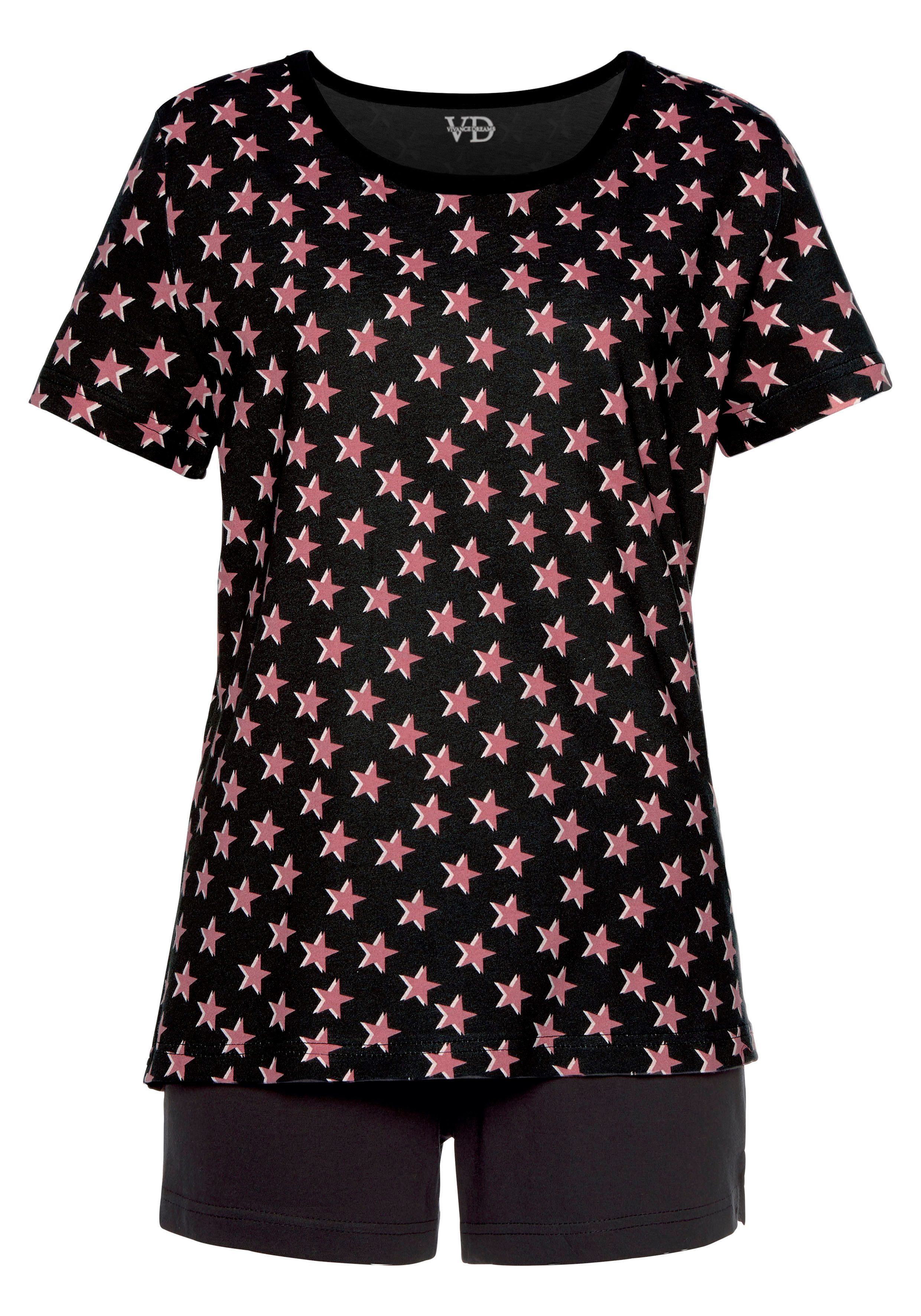 Vivance Dreams Shortama met sterretjesprint